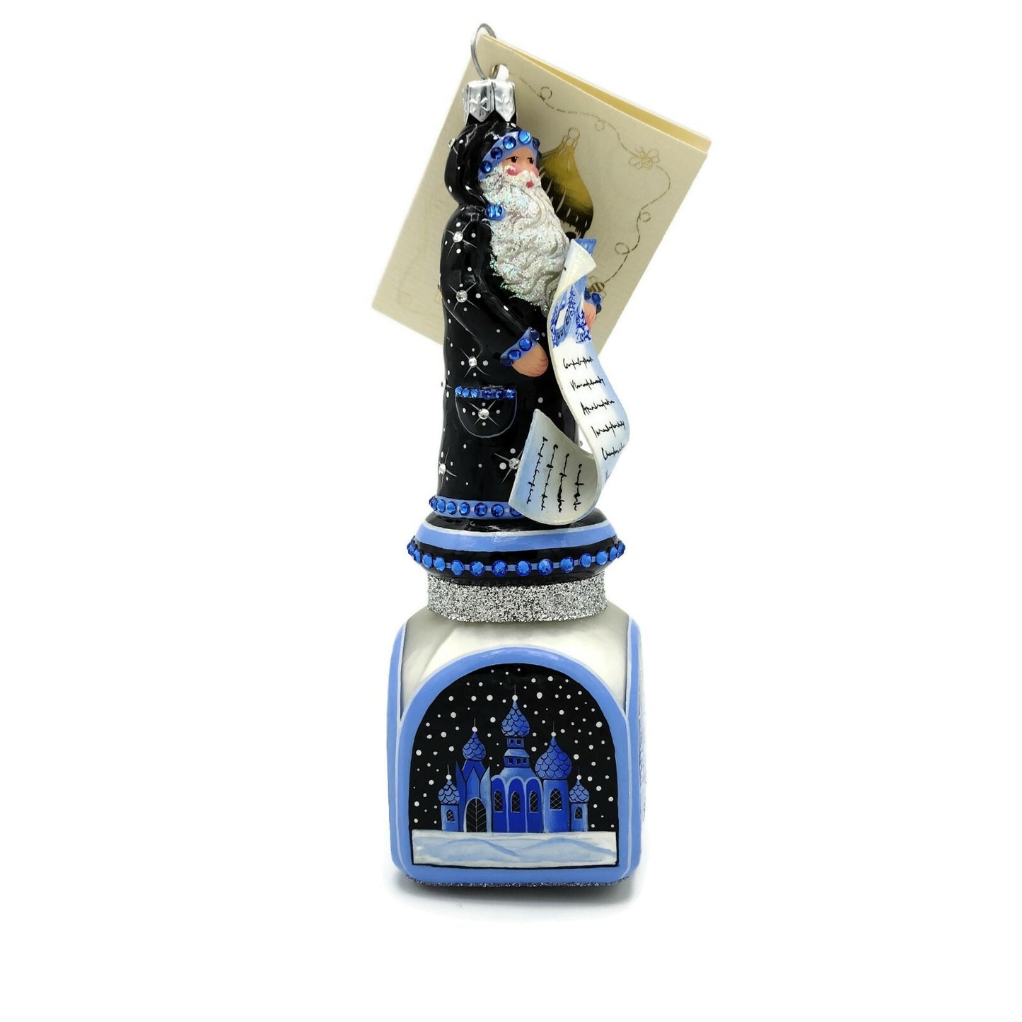 Patricia Breen Ornament Checking it Twice Russian Sojourn Christmas Santa Claus