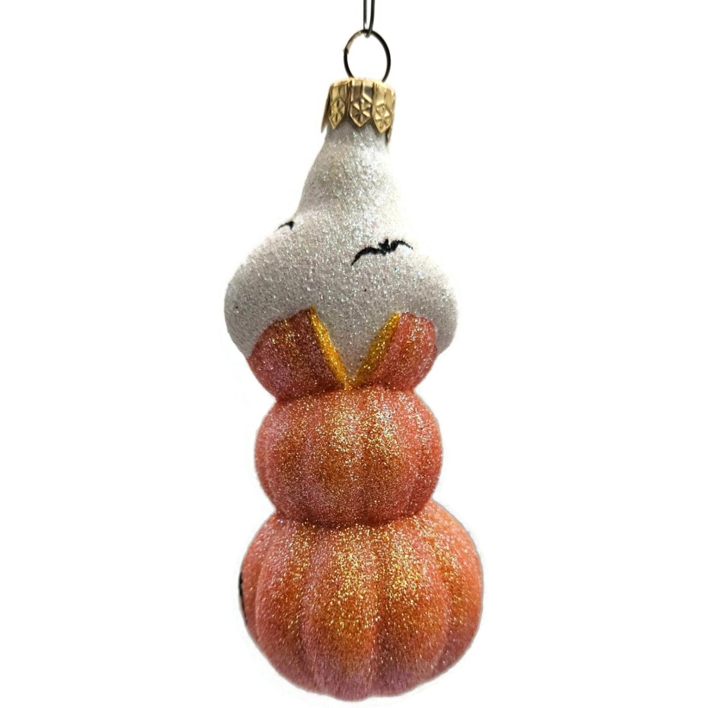 Patricia Breen Oooooohhhhhh Ghost Orange Pearl Halloween Christmas Ornament