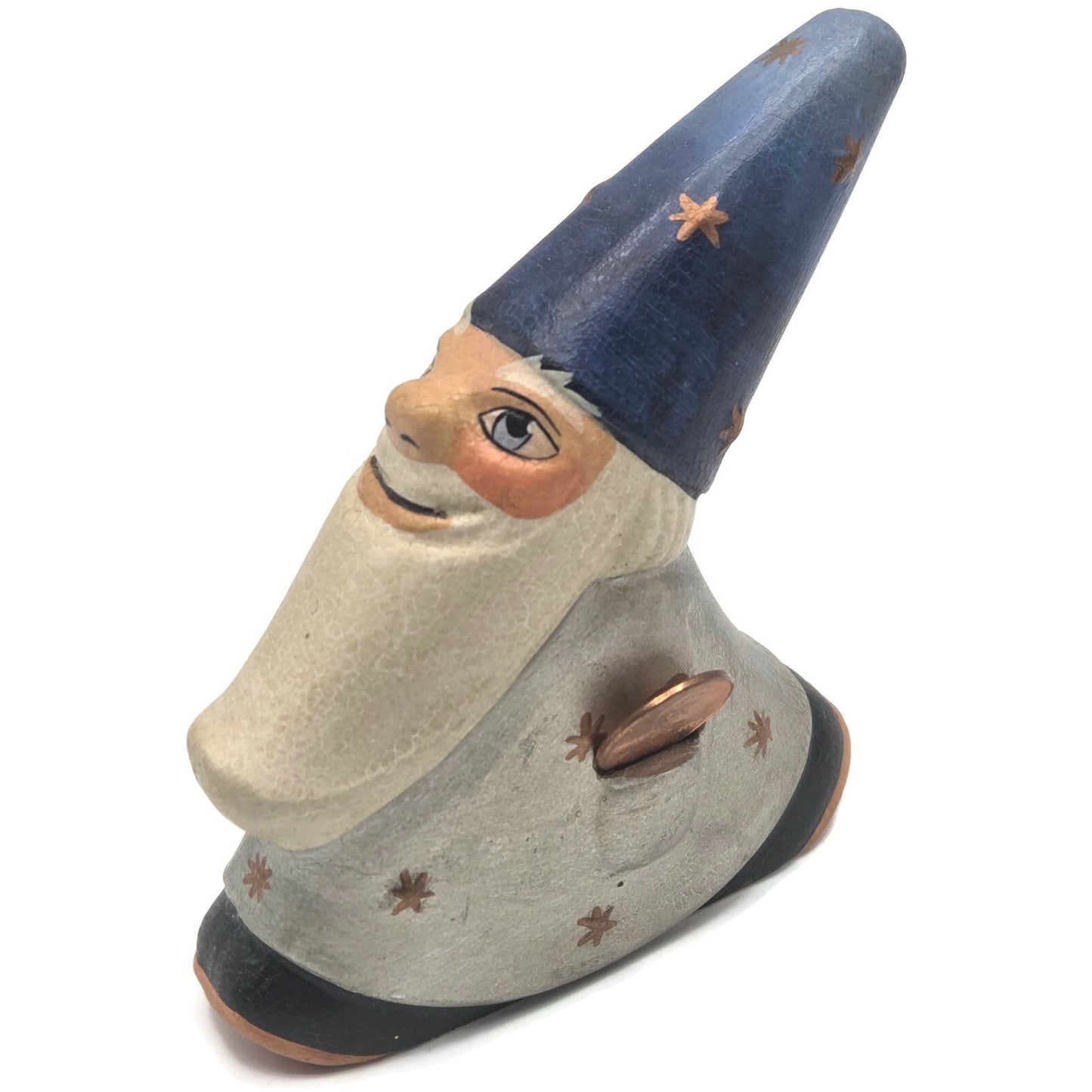 Vaillancourt Millennium Father Christmas in Silver and Copper Christmas Figurine