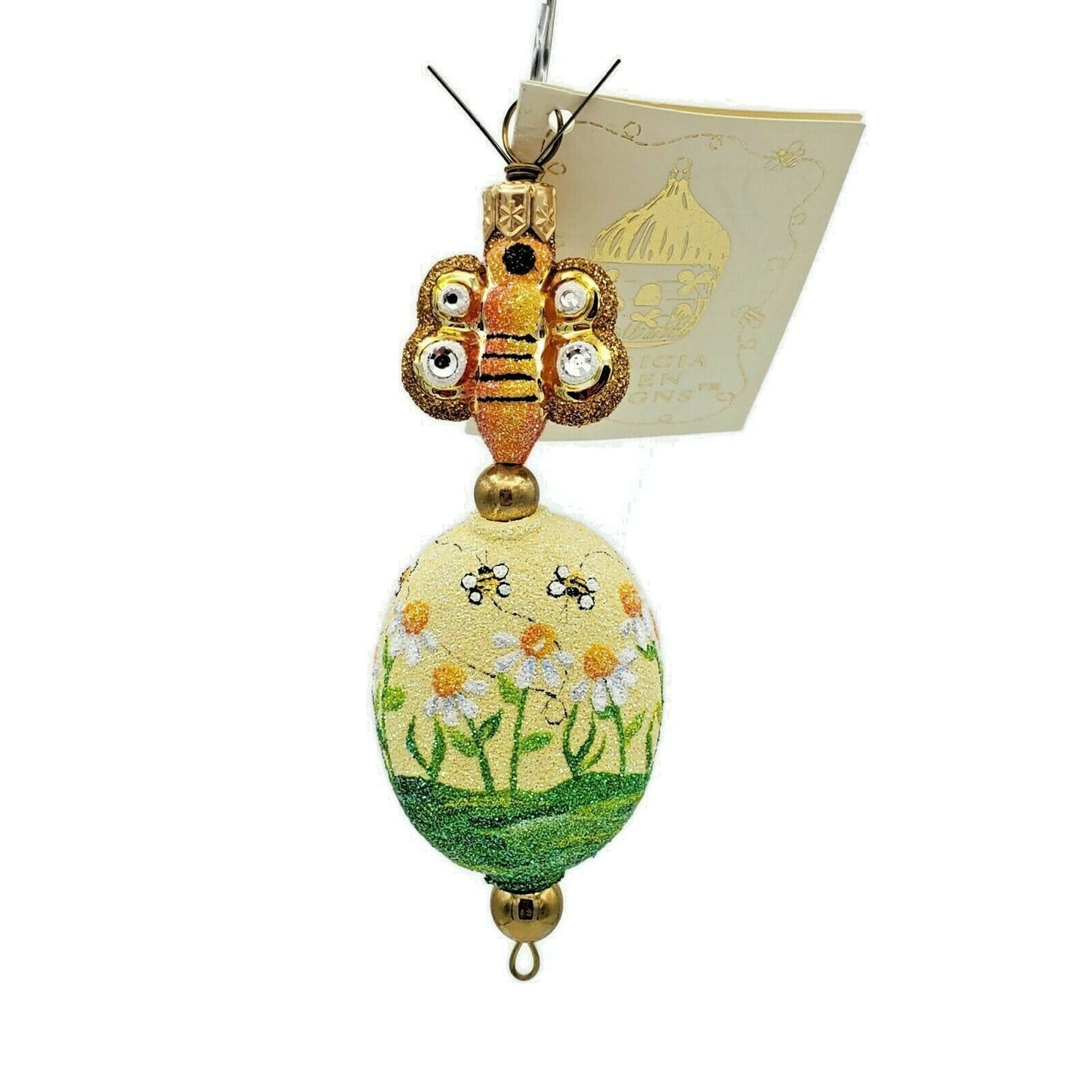 Patricia Breen Kinley Kinetics Sweet as Honey Spring Bees Flowers Tree Ornament