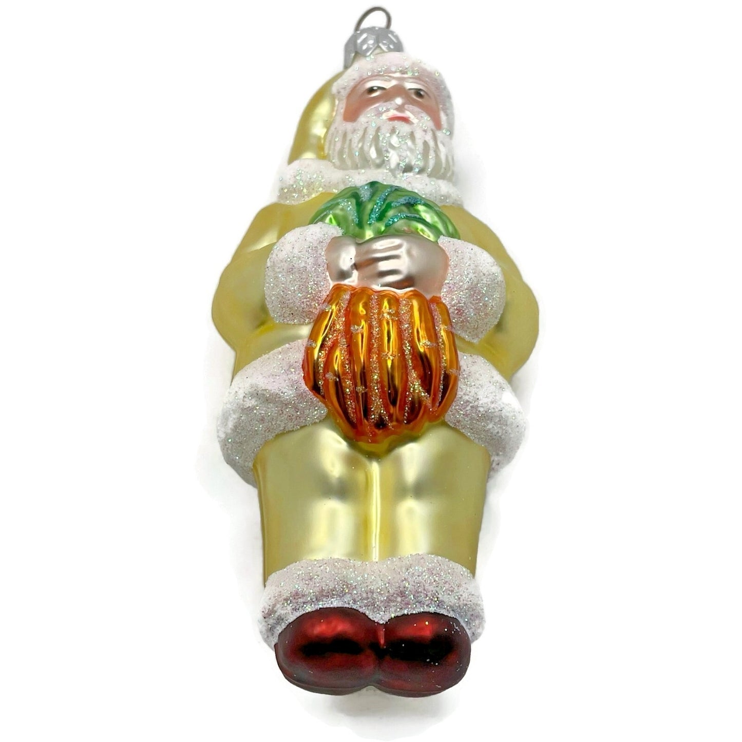 Patricia Breen Ornament A Snack For Rudolph Yellow Santa Carrots Christmas Tree
