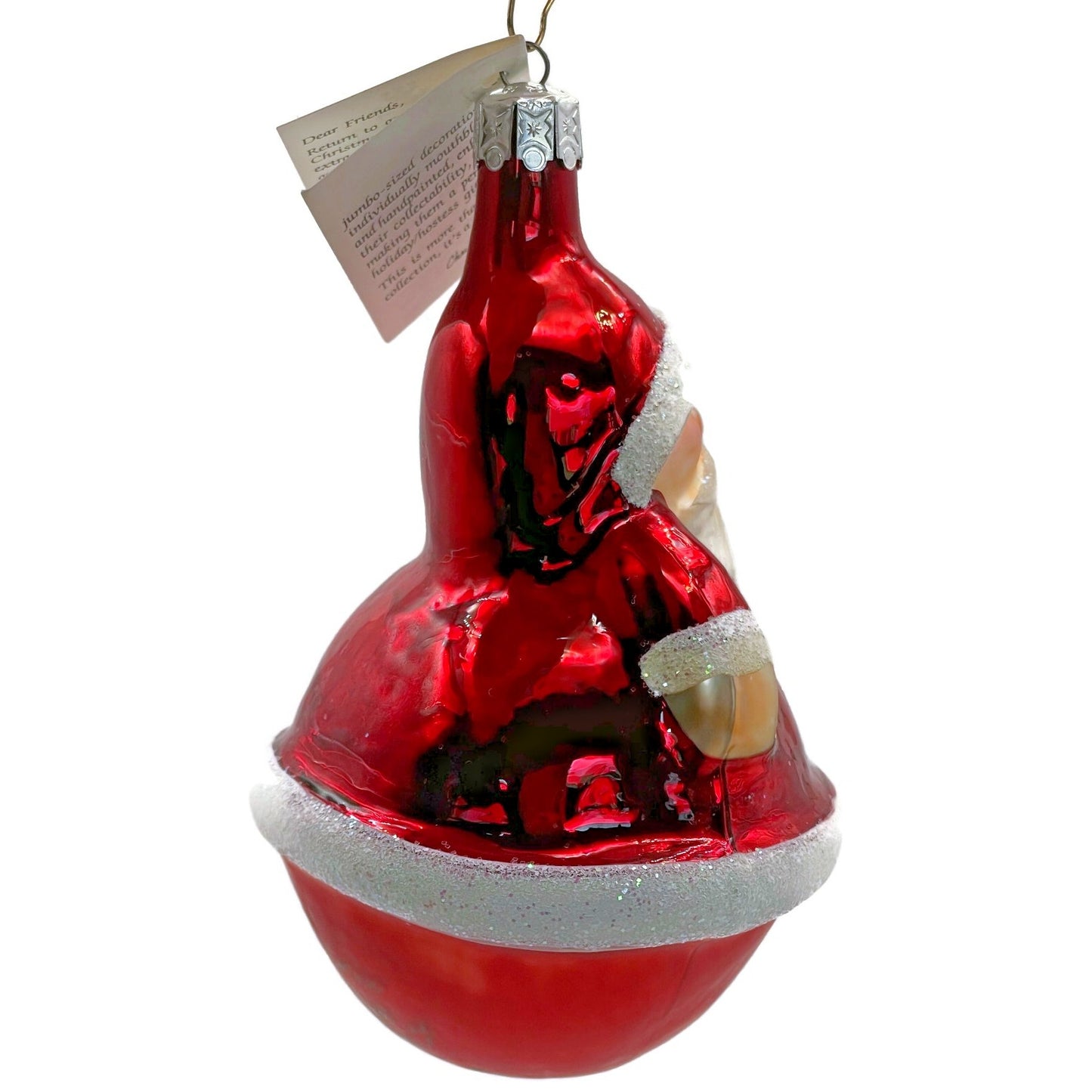 Christopher Radko Ornament Roly Poly Santa Claus Christmas Tree 90-071-0