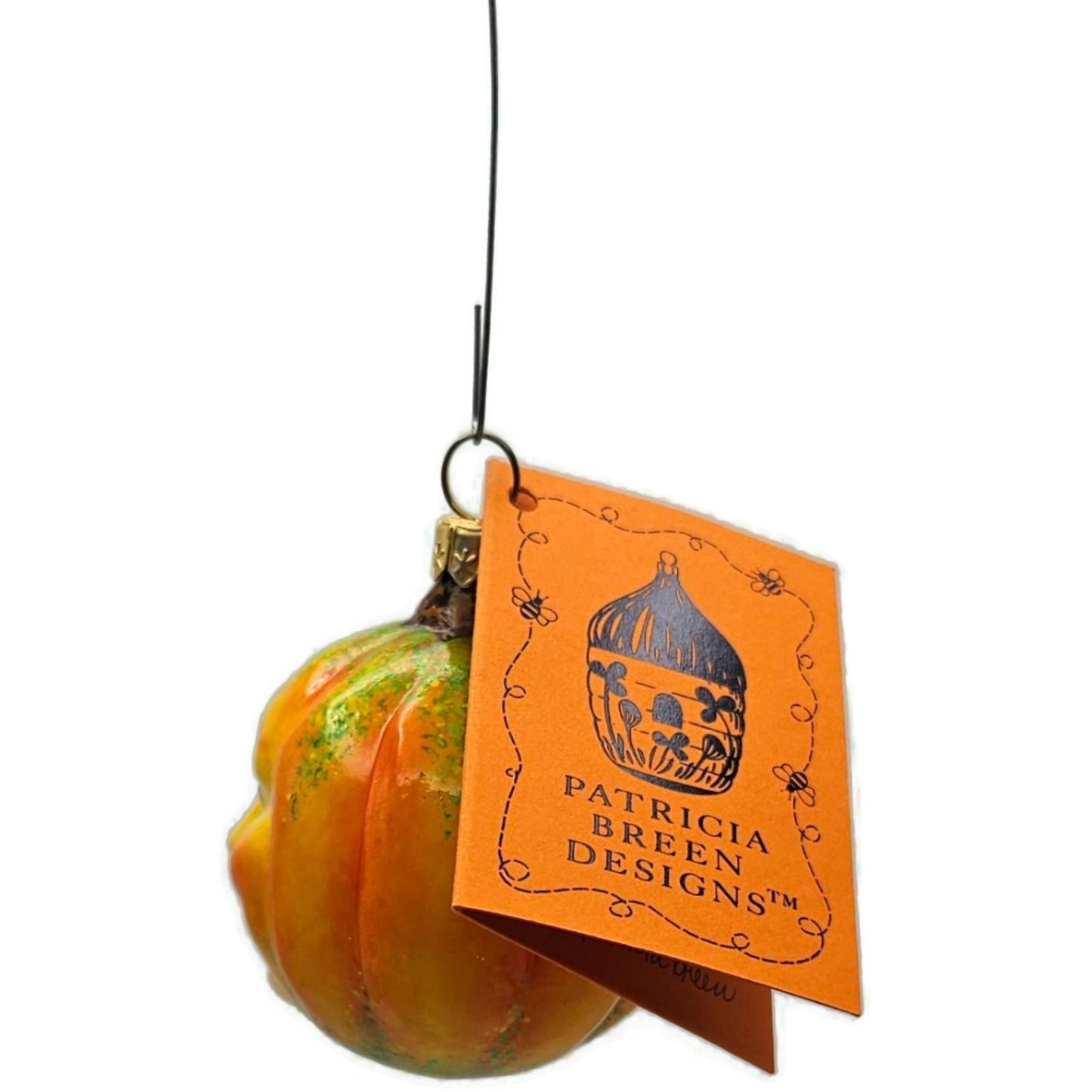 Patricia Breen Henry The Pumpkin Burnished Orange Halloween Christmas Ornament