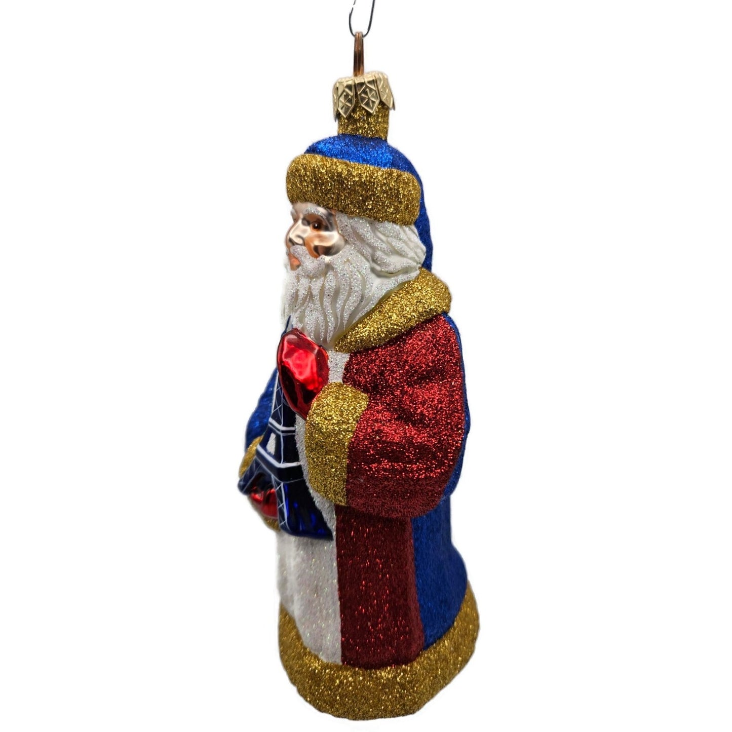 Patricia Breen Parisian Santa Tricolore Paris Christmas Holiday Tree Ornament