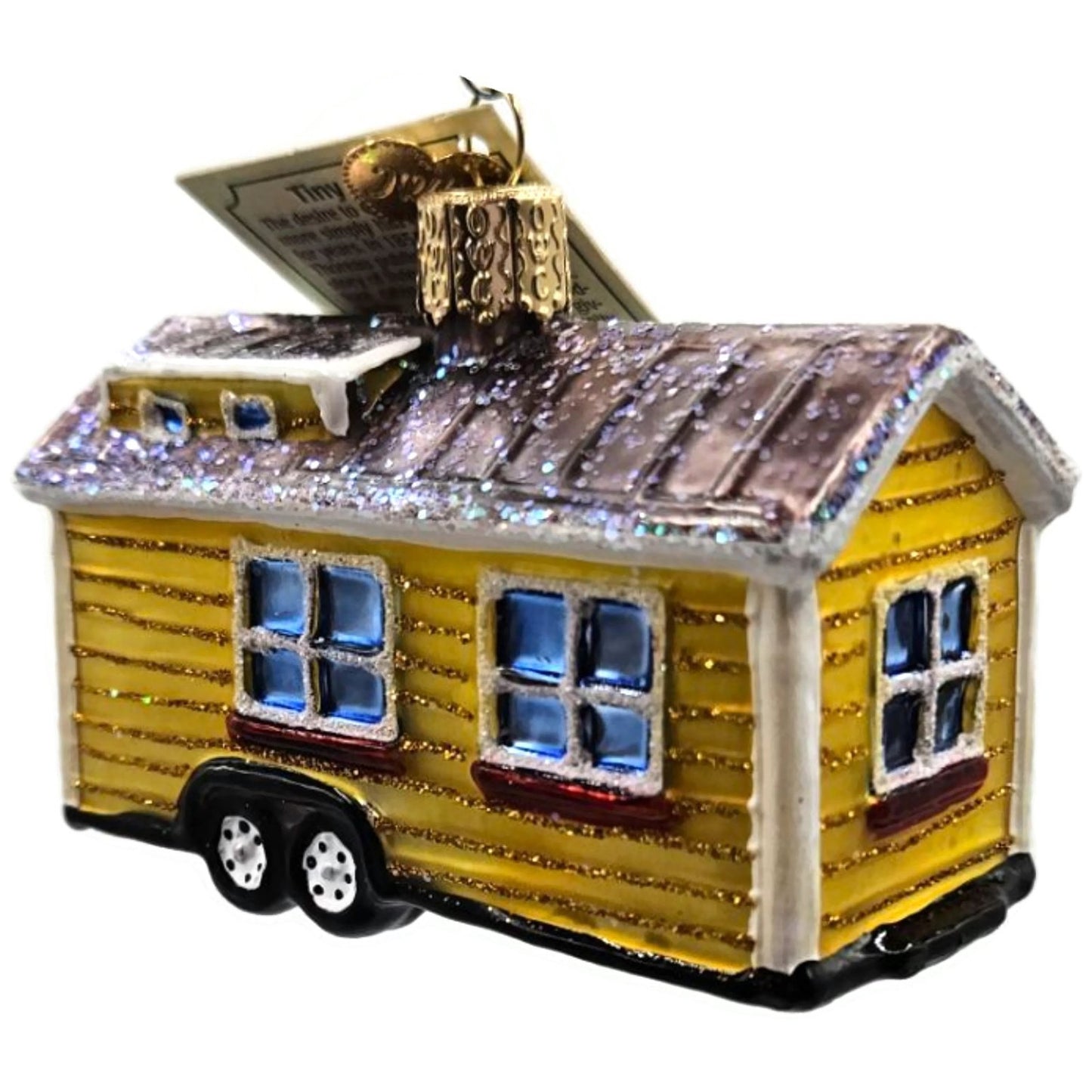 Tiny House Ornament OWC Home Old World Christmas Holiday Tree Decoration