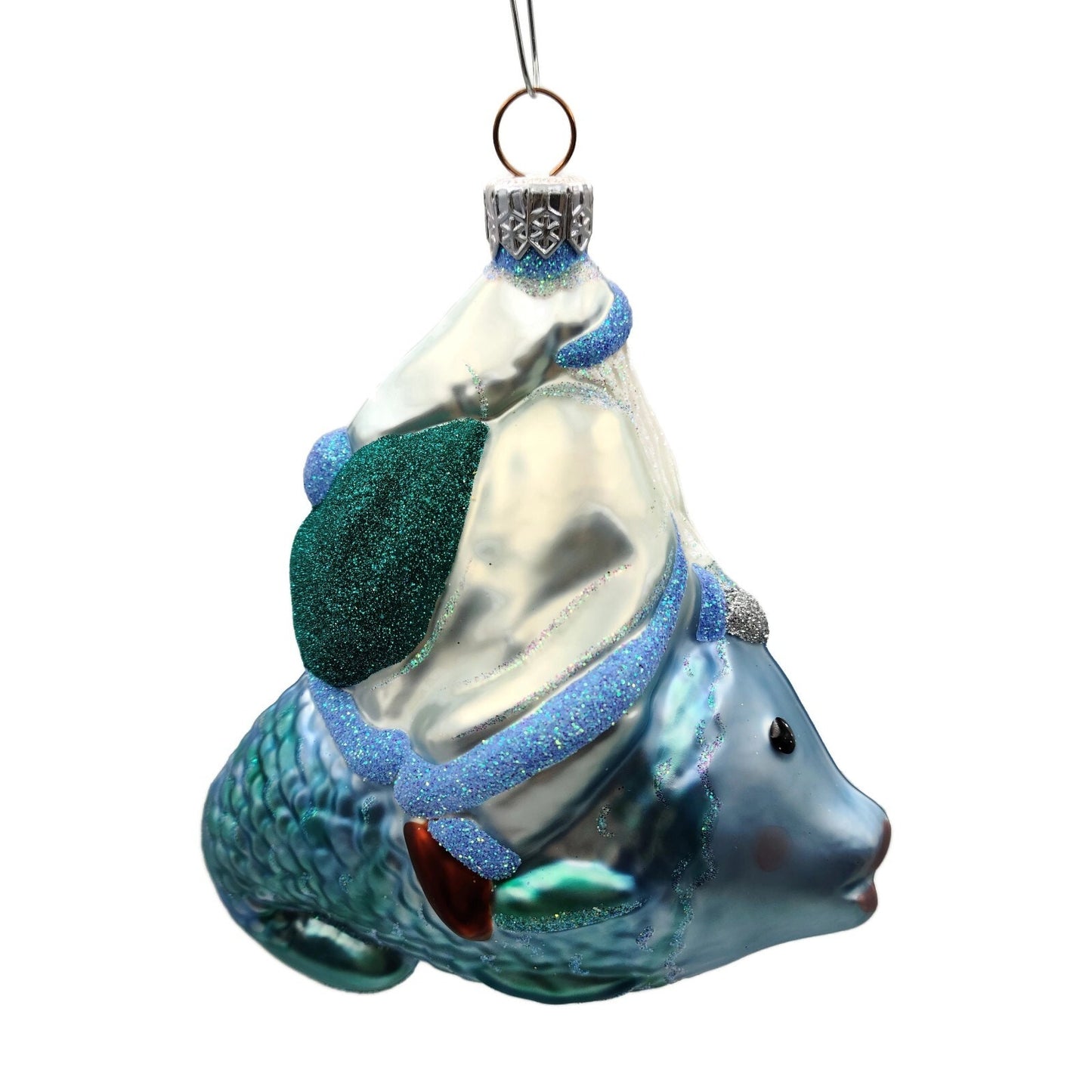 Patricia Breen Santa De La Mer Fine Glitter Bag Summer Nautical Tree Ornament