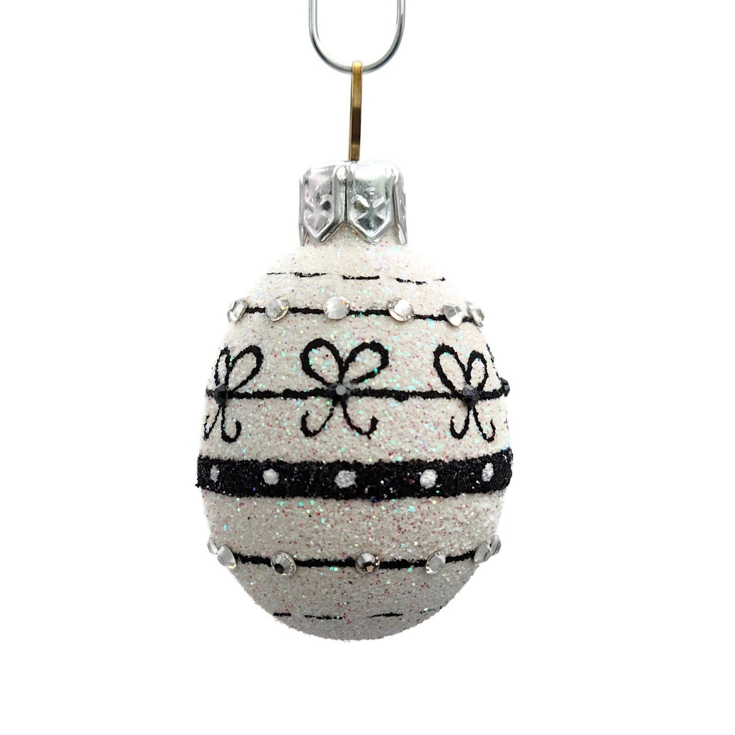 Patricia Breen Miniature Egg Beribboned and Bowed Easter Spring Holiday Ornament