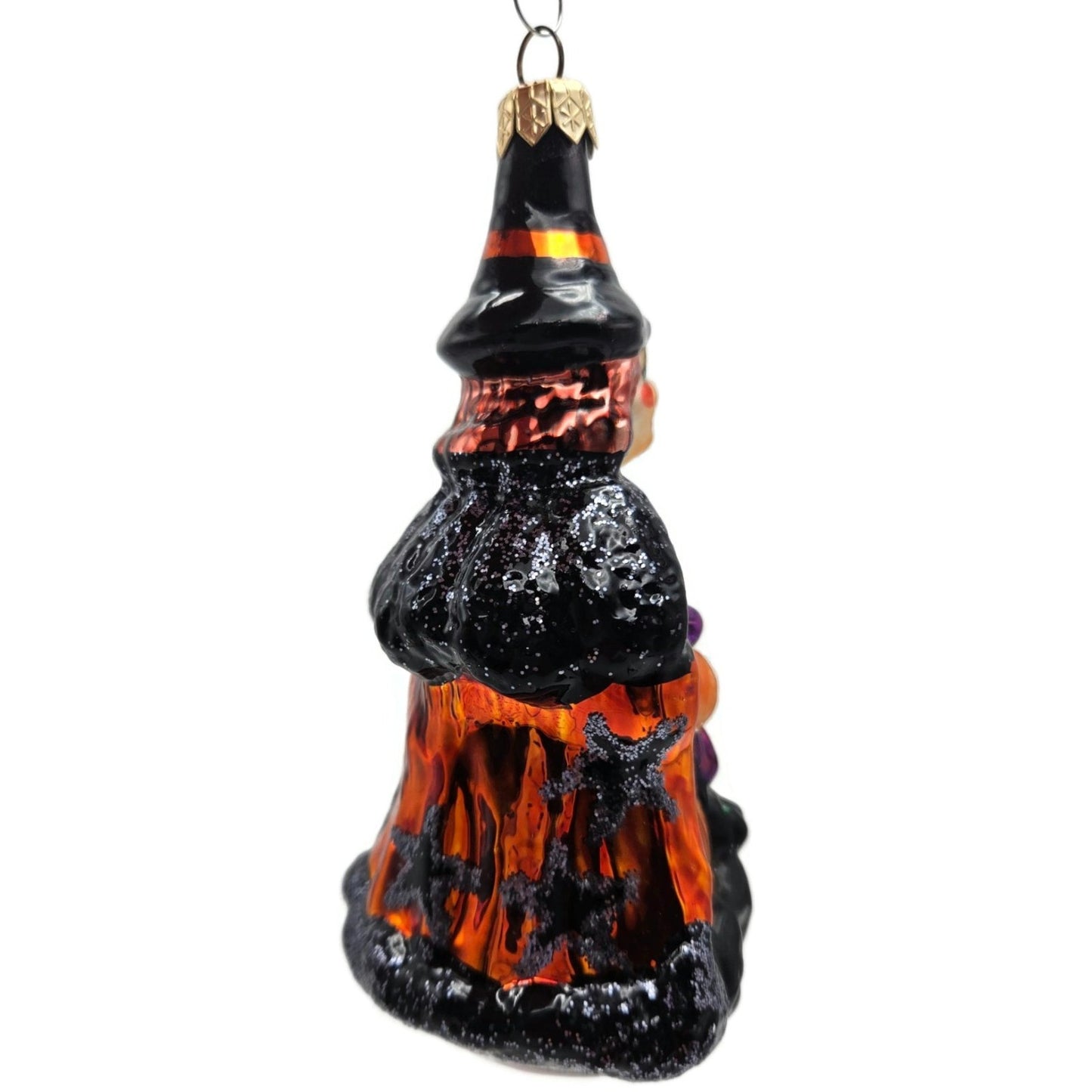Christopher Radko Witch Orange Stars Dress Halloween Christmas Tree Ornament