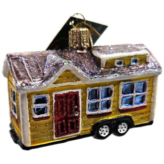 Tiny House Ornament OWC Home Old World Christmas Holiday Tree Decoration