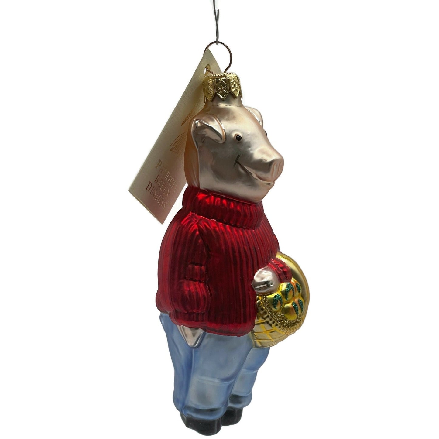 Patricia Breen This Little Piggy Goes to the Market Christmas Tree Ornament