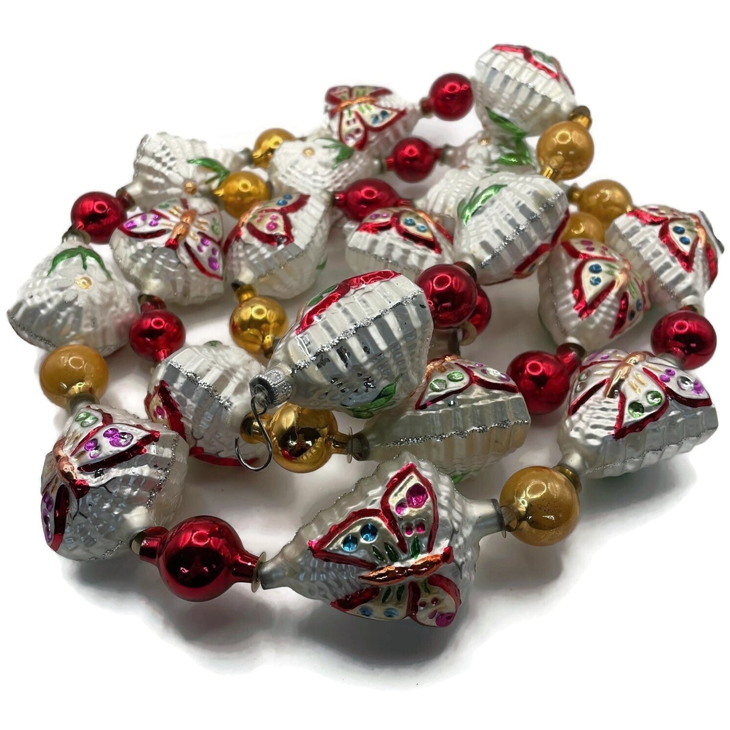 Christopher Radko Alpine Wings Butterfly Flower Christmas Tree Garland 93-086-0