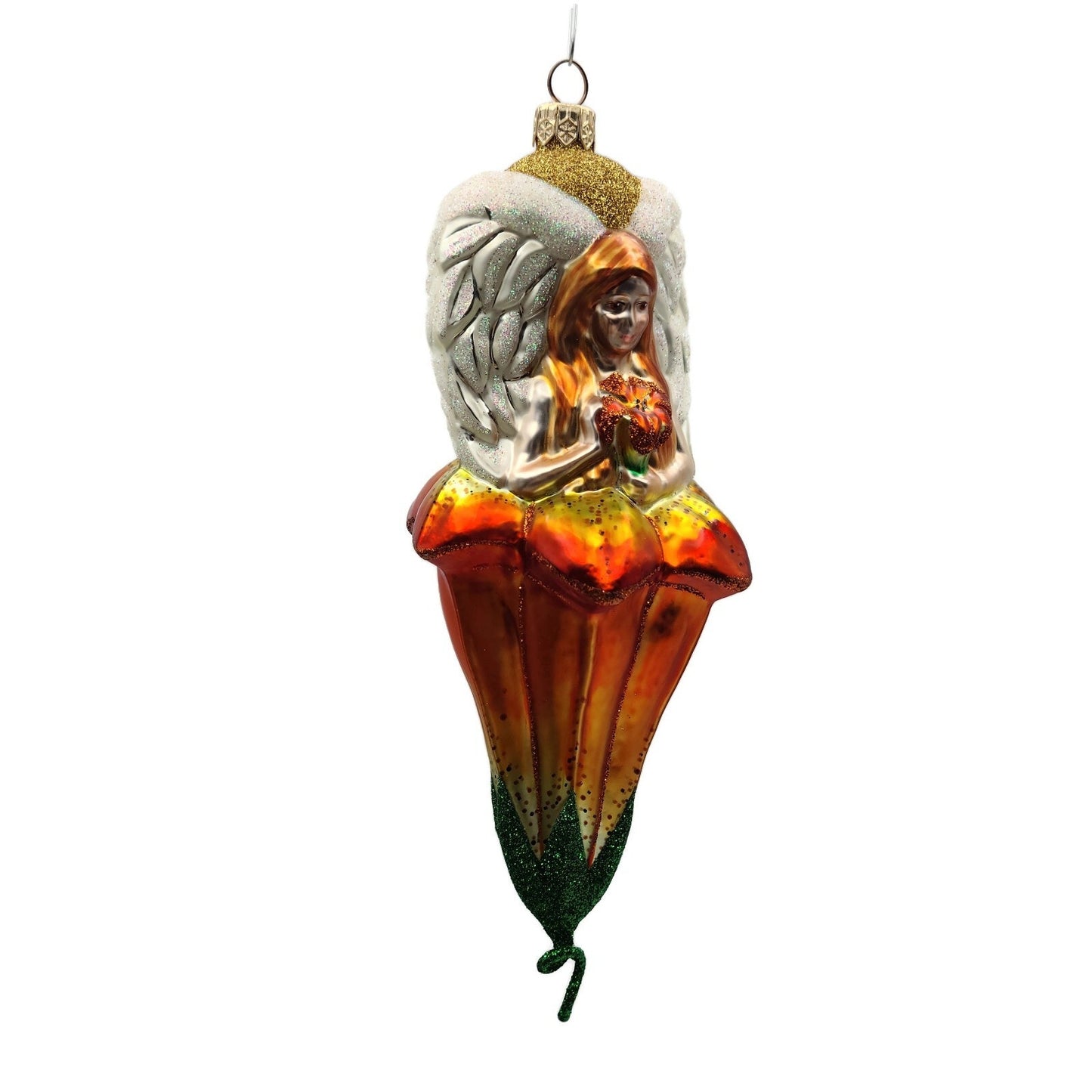 Patricia Breen Saint Susan Fireking Lily Flowers Spring Christmas Tree Ornament