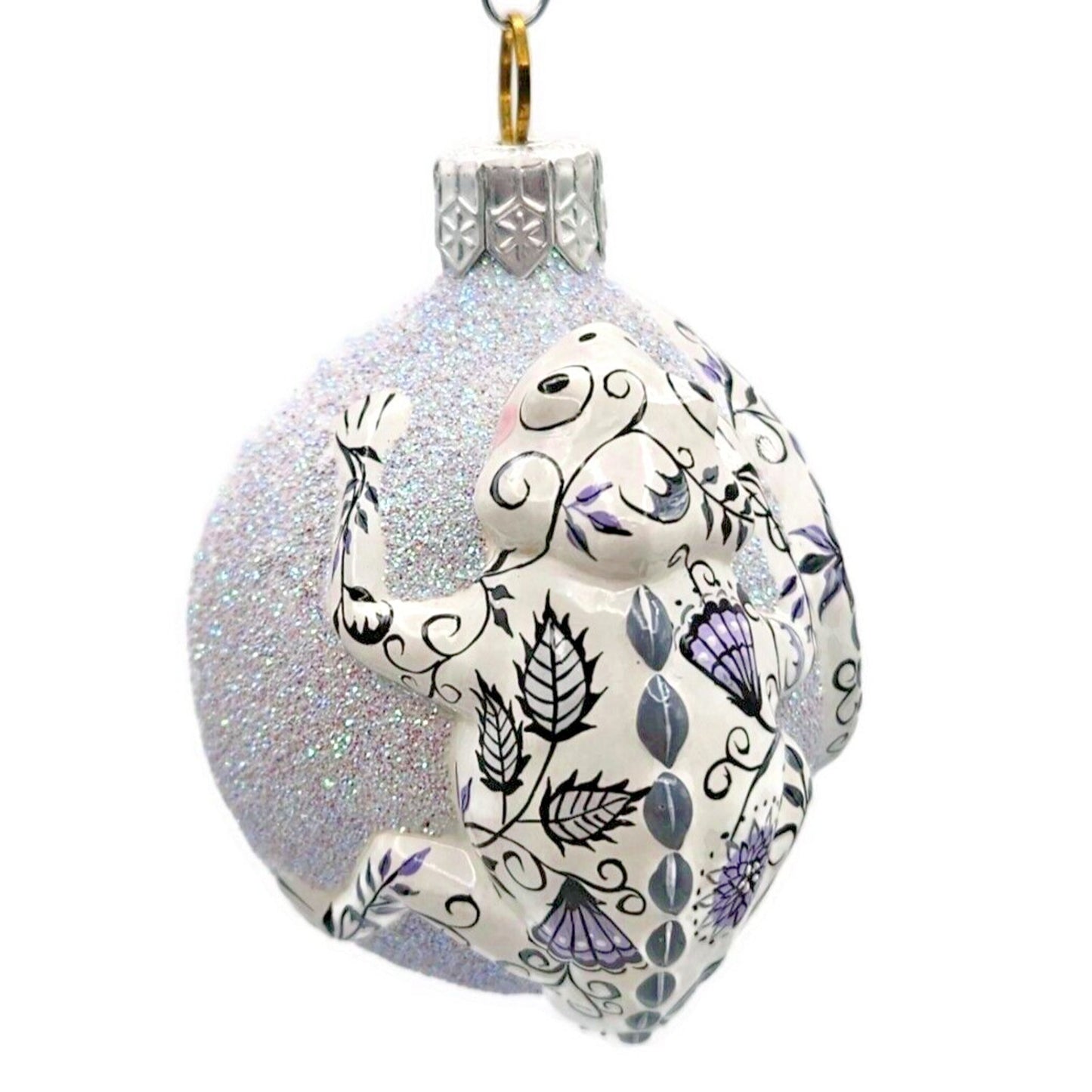 Patricia Breen Once Again for James Chinoiserie Violet Christmas Tree Ornament