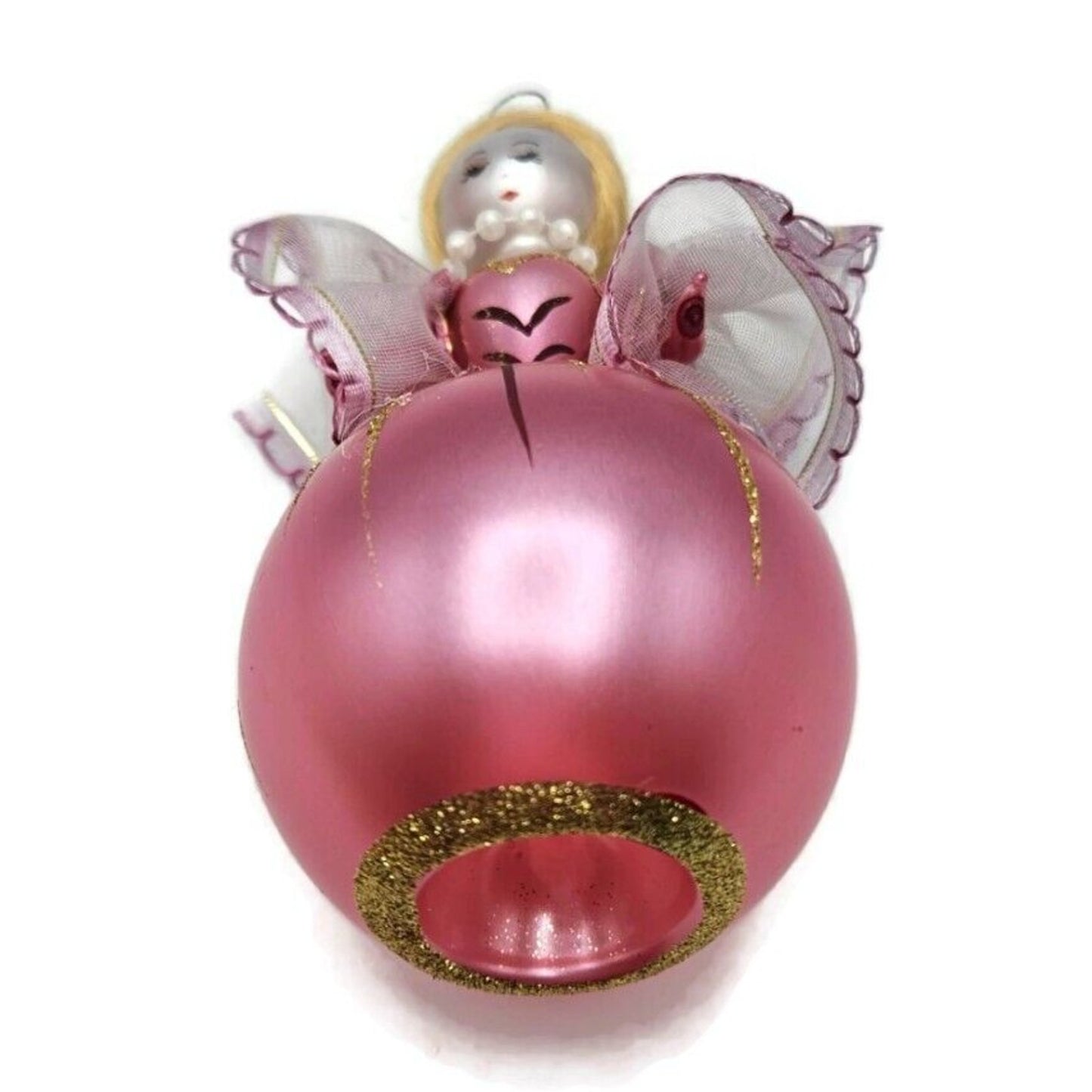 Soffieria De Carlini Lady Fancy Pink Dress Italian Christmas Tree Ornament