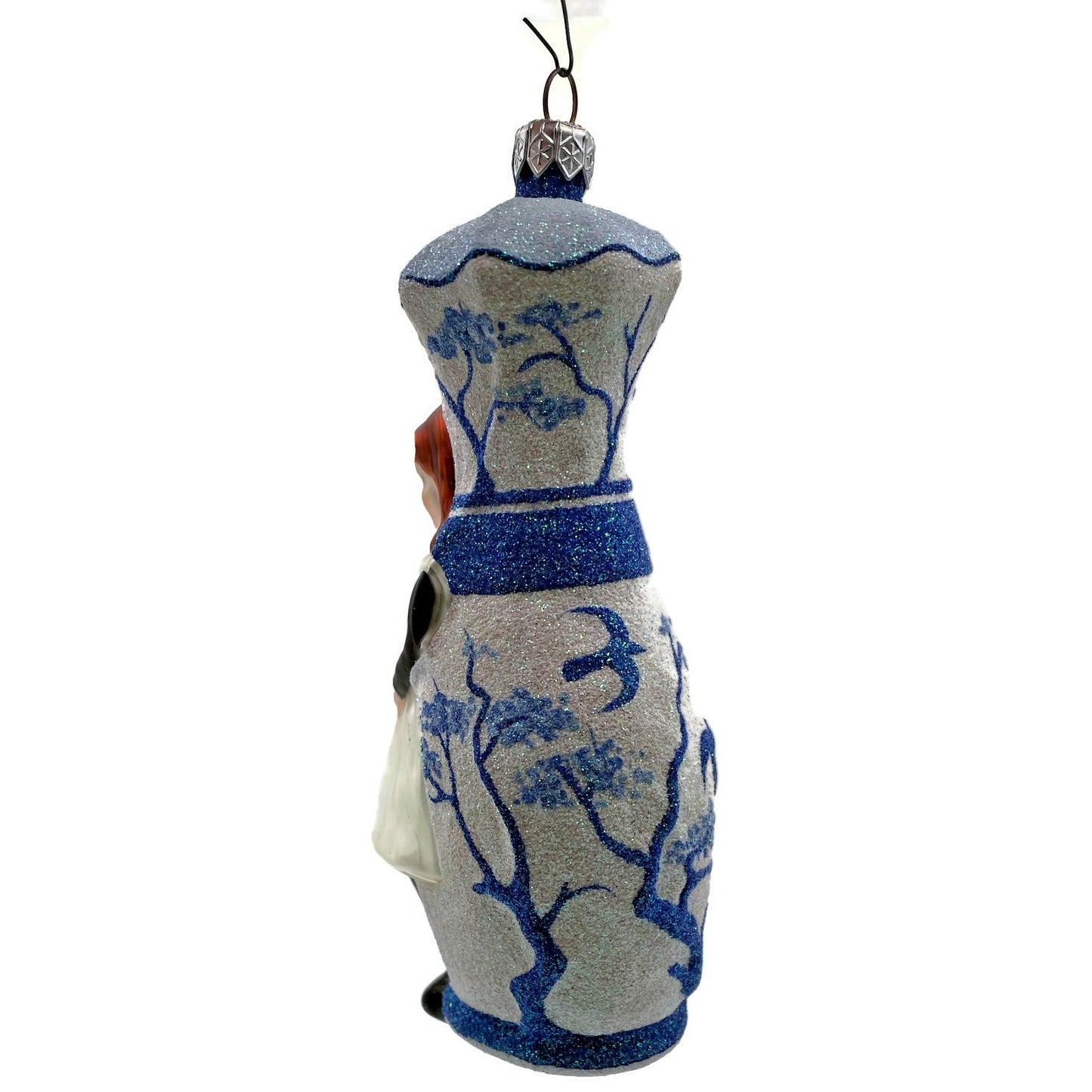 Patricia Breen Girl with Vase Boits Daughter Chinoiserie Christmas Tree Ornament