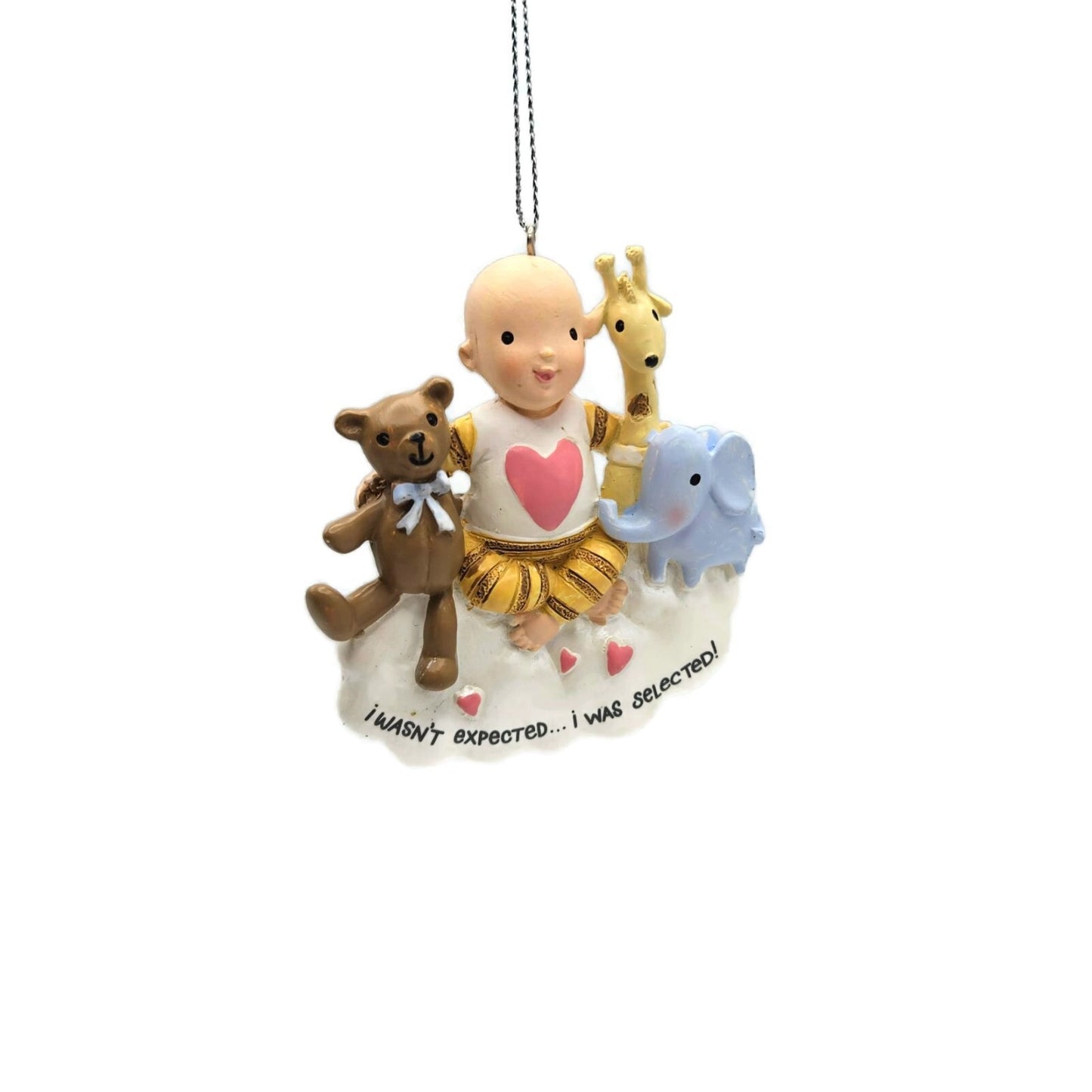 Baby's First Christmas Zoo Animals Adoption Resin Holiday Tree Ornament Midwest