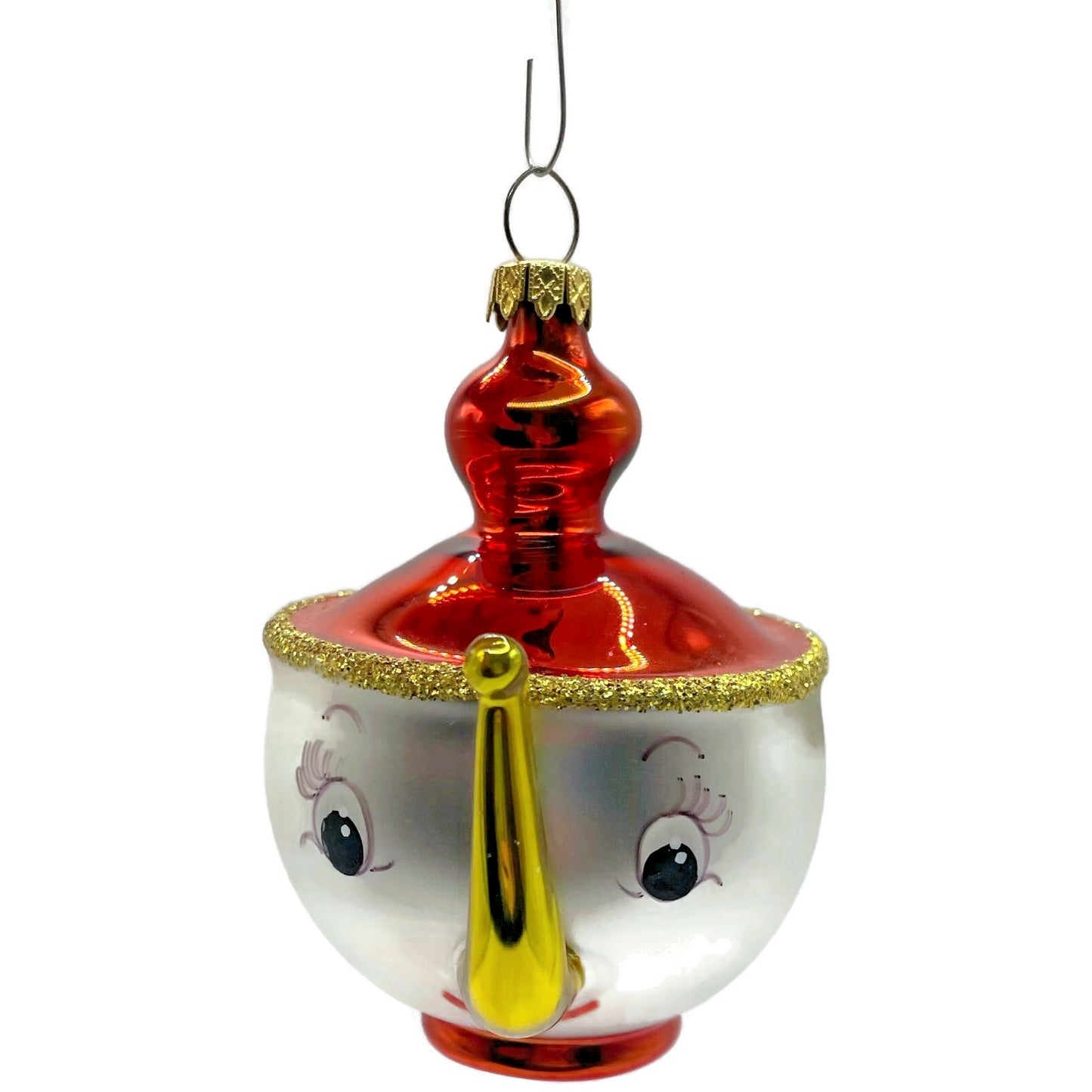 Christopher Radko Tea And Sympathy Italian Glass Christmas Tree Ornament