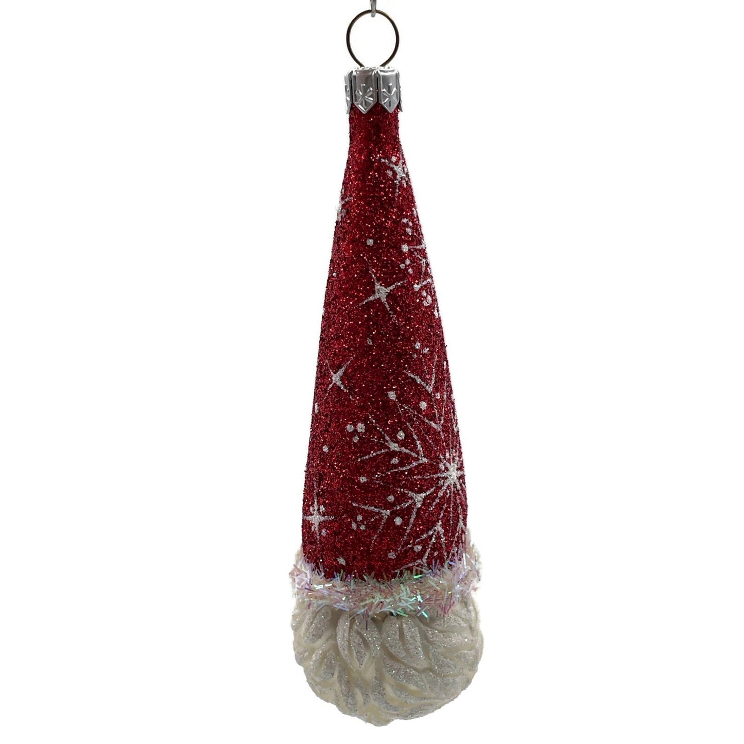 Patricia Breen Winter Sage Snow Faces Santa Claus Snowflakes Christmas Ornament