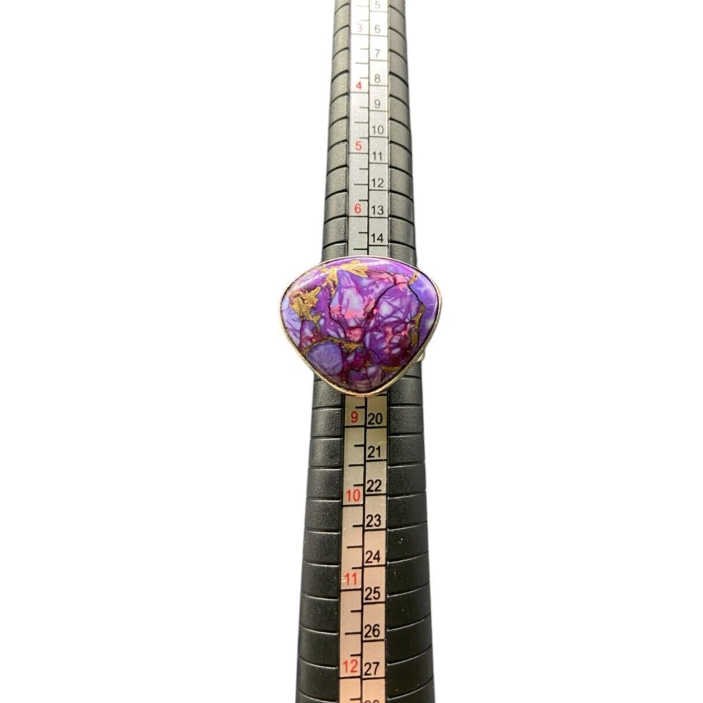 Turquoise Ring 925 Sterling Silver DTR Desert Rose Trading Jay King Purple 7.5