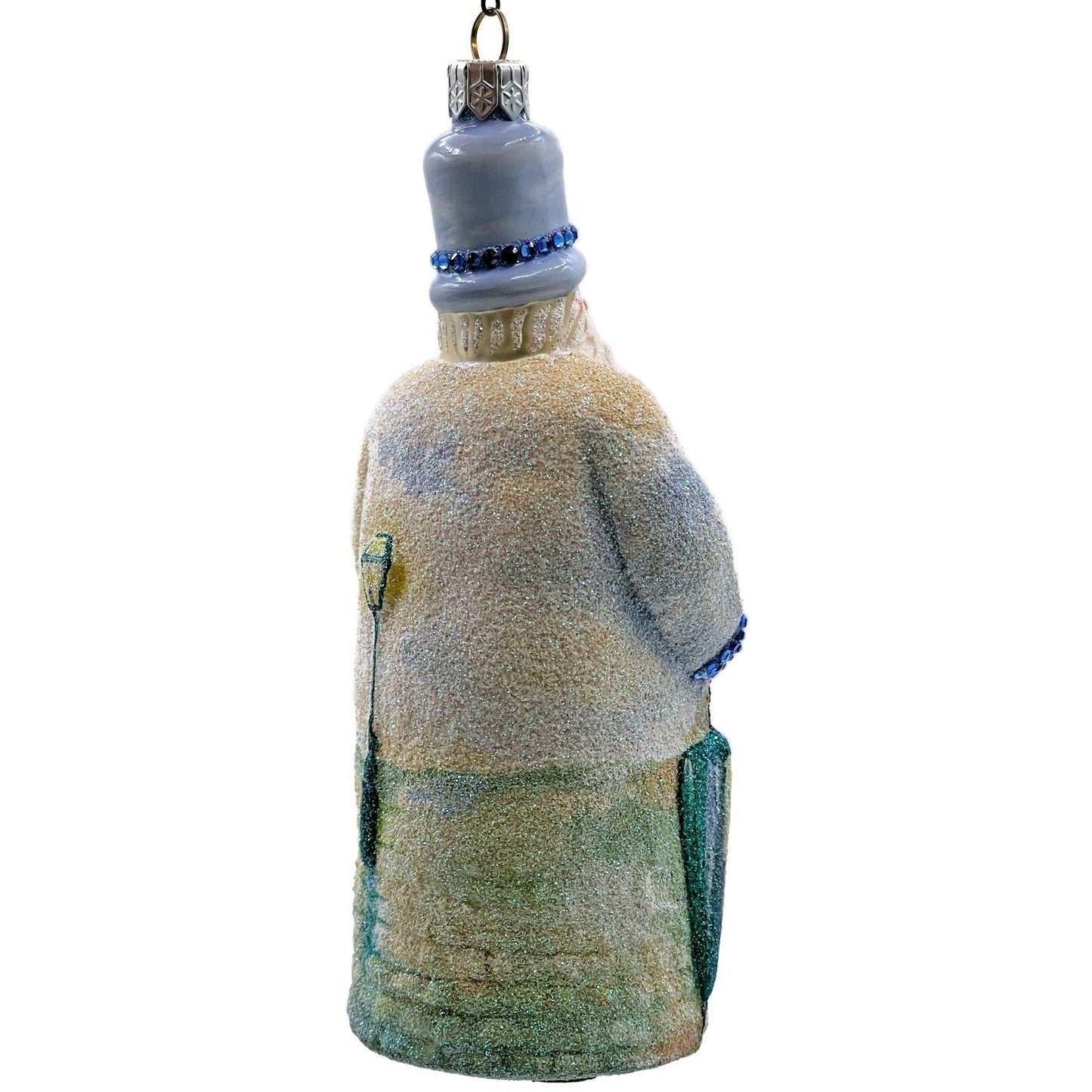 Patricia Breen Caillebotte Santa Rainy Paris Street AIC Christmas Tree Ornament