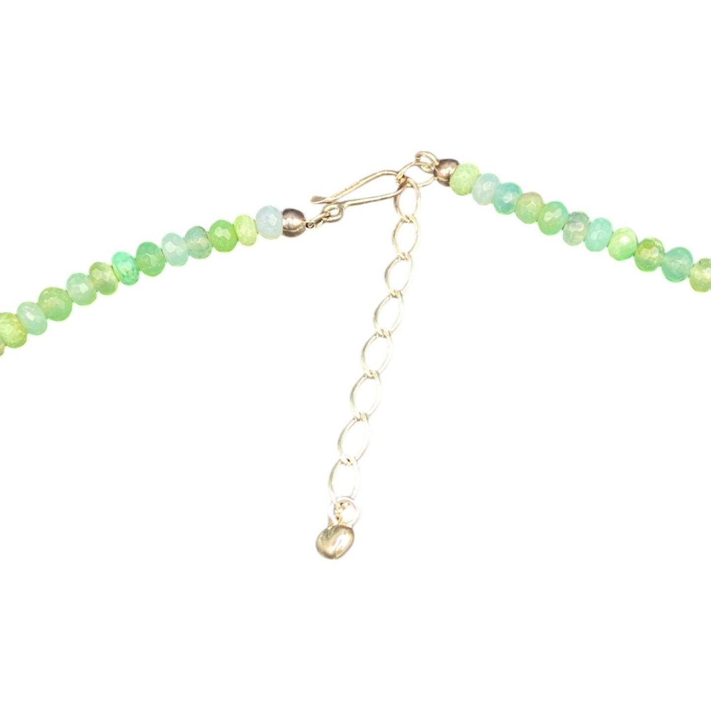 Aqua Rondelle Beaded Necklace Mine Finds By Jay King Chrysoprase Graduated