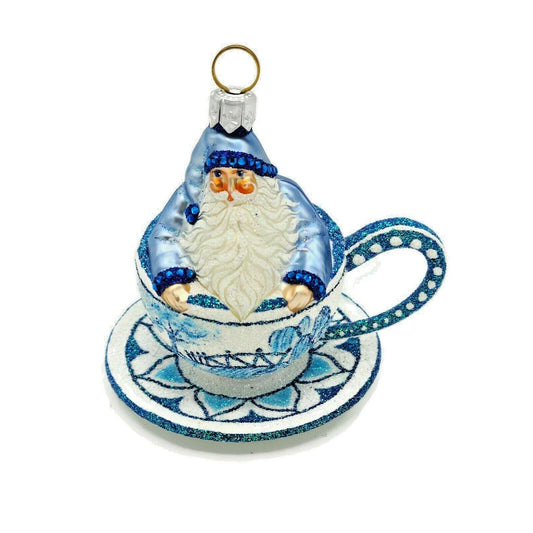 Patricia Breen Tea for Two Blue Willow Spring Holiday Tree Ornament Tea Party