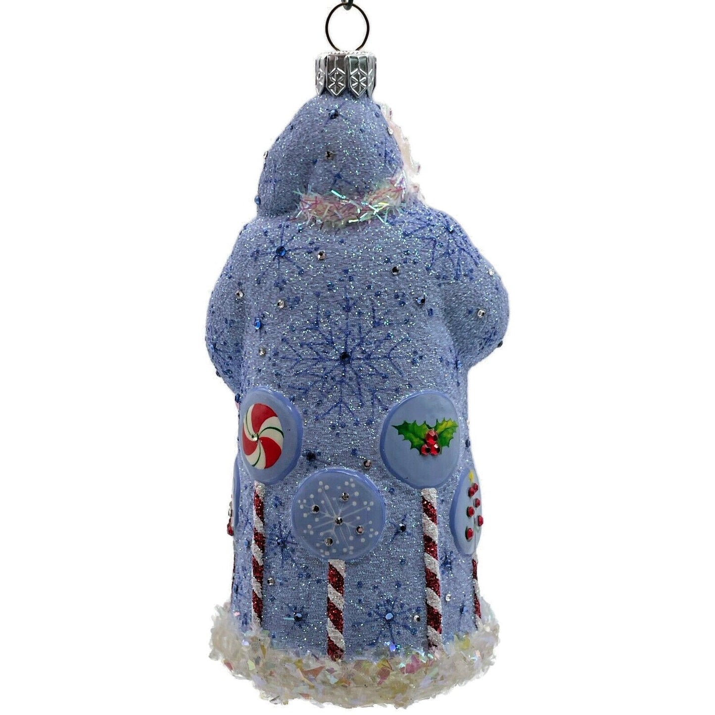 Patricia Breen Signet Santa Christmas Icons Peppermint Christmas Tree Ornament