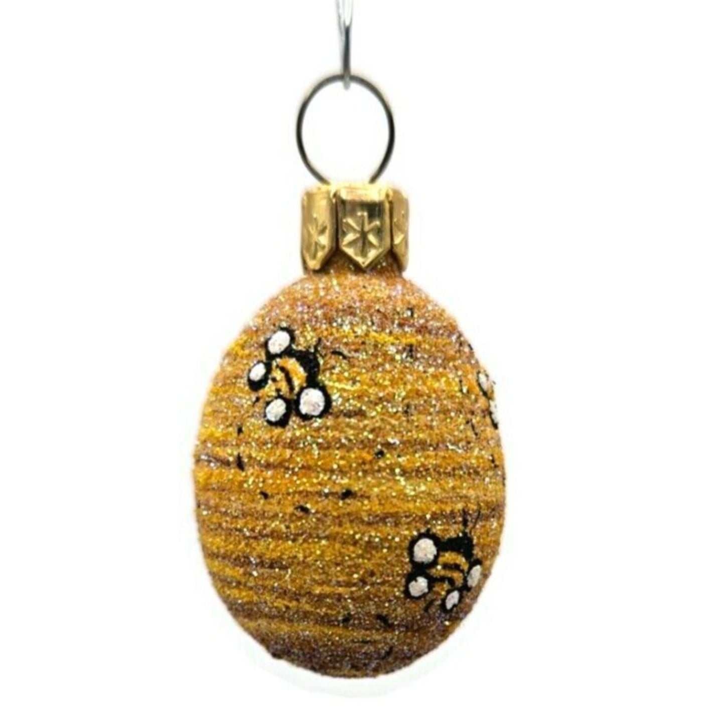Ornament Patricia Breen Miniature Egg Beeskep Gold Easter Christmas Tree Decor