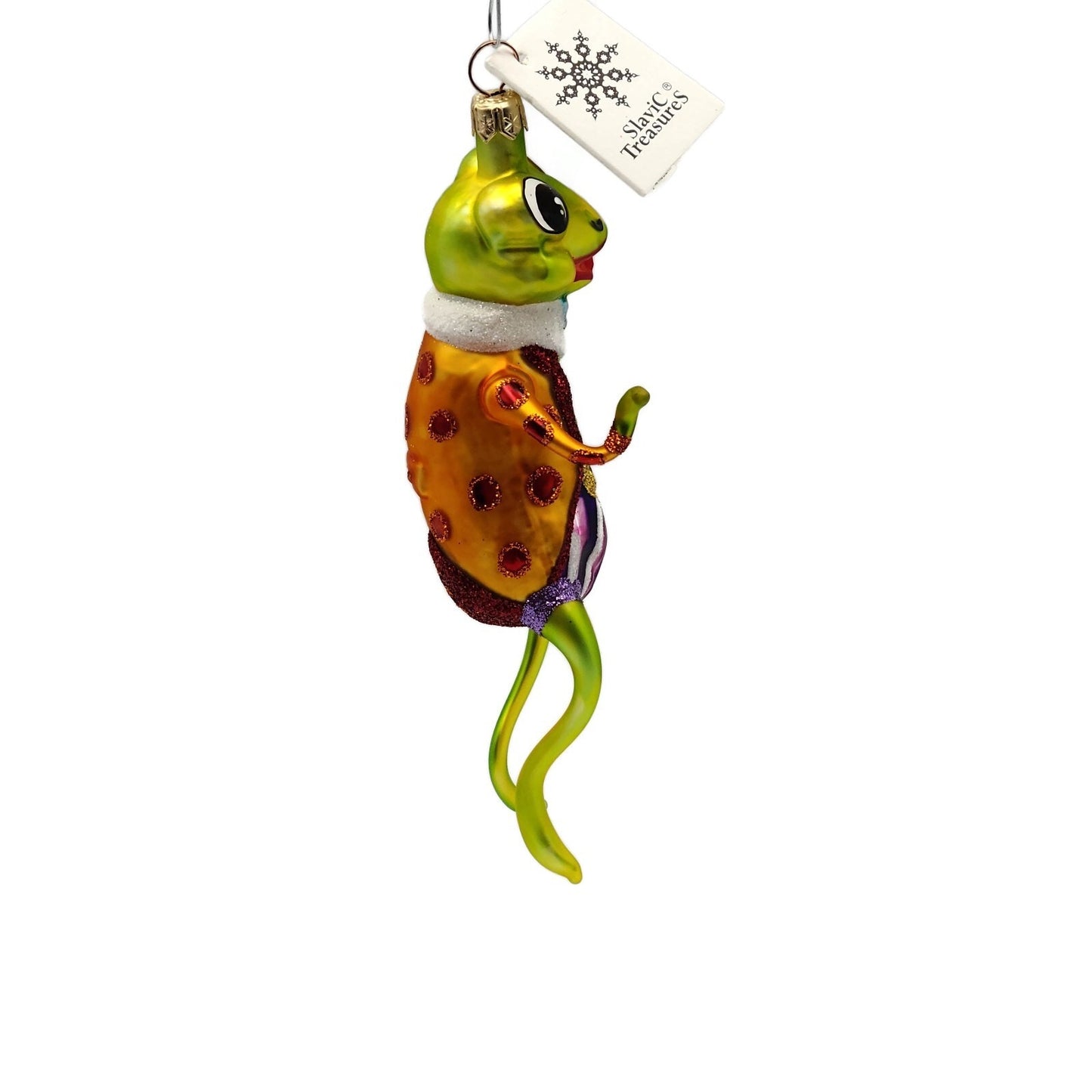 Slavic Treasures Mr Happy Hoppy Frog Halloween Tree Ornament 99-146-A-FB