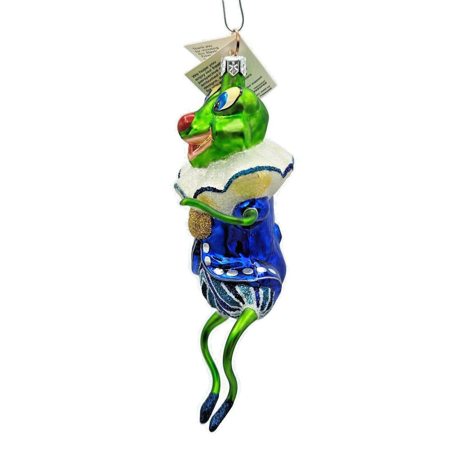 Slavic Treasures Jumping Jester Frog Halloween Christmas Tree Ornament 00402AFB