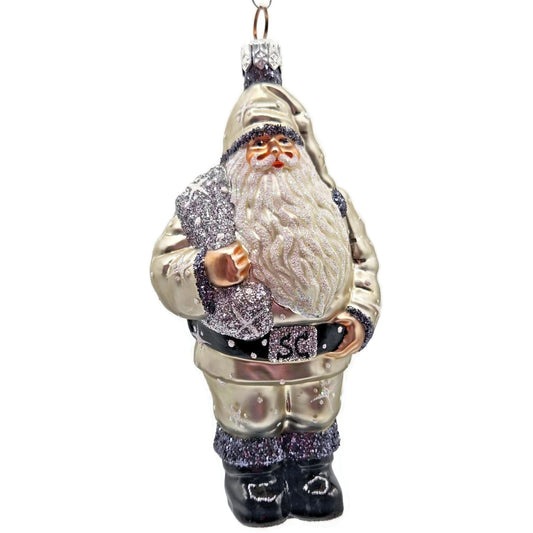 Patricia Breen Nordstrom Santa Claus Platinum Snowflakes Christmas Tree Ornament