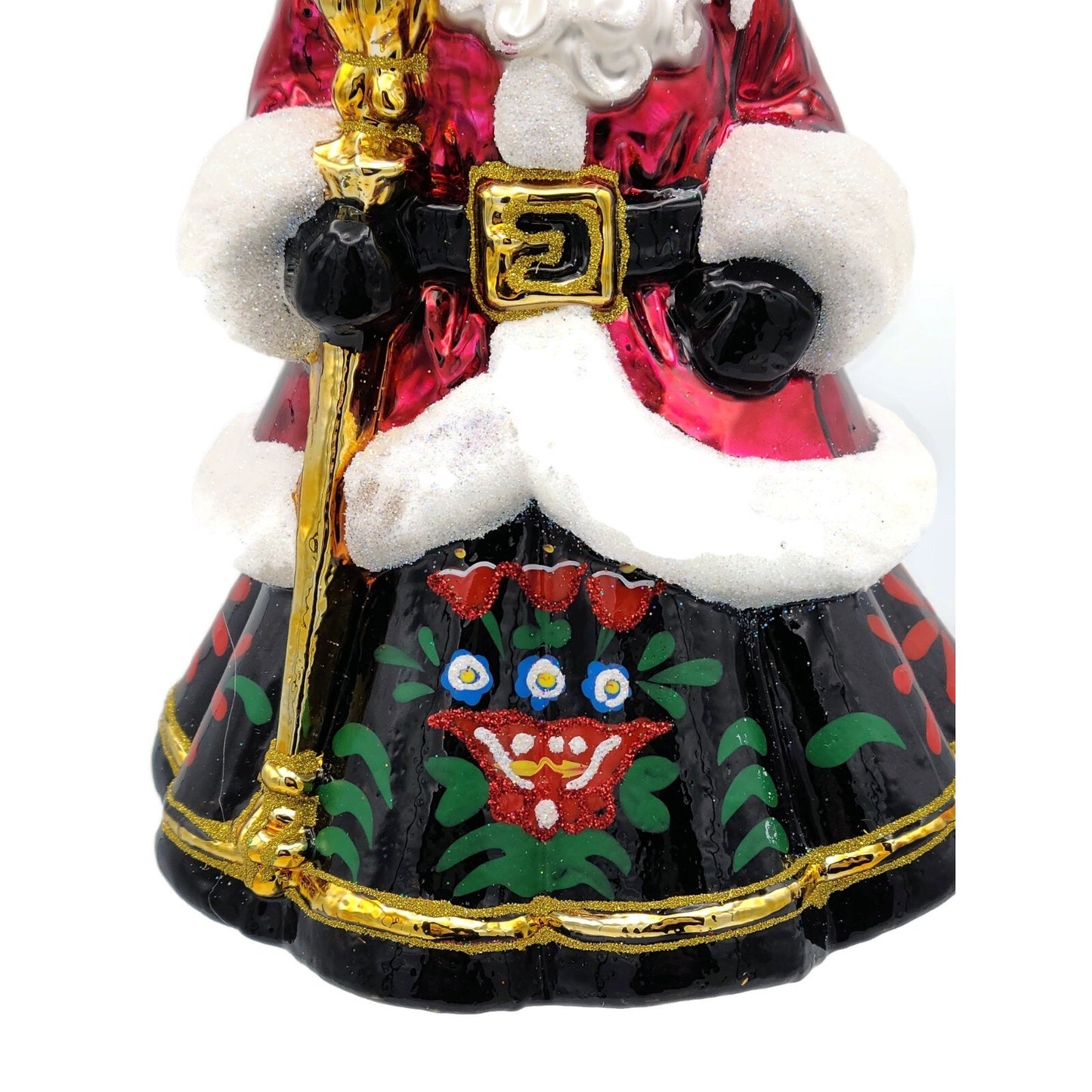 Christopher Radko Festive Folk Santa Claus Christmas Holiday Ornament 1020967