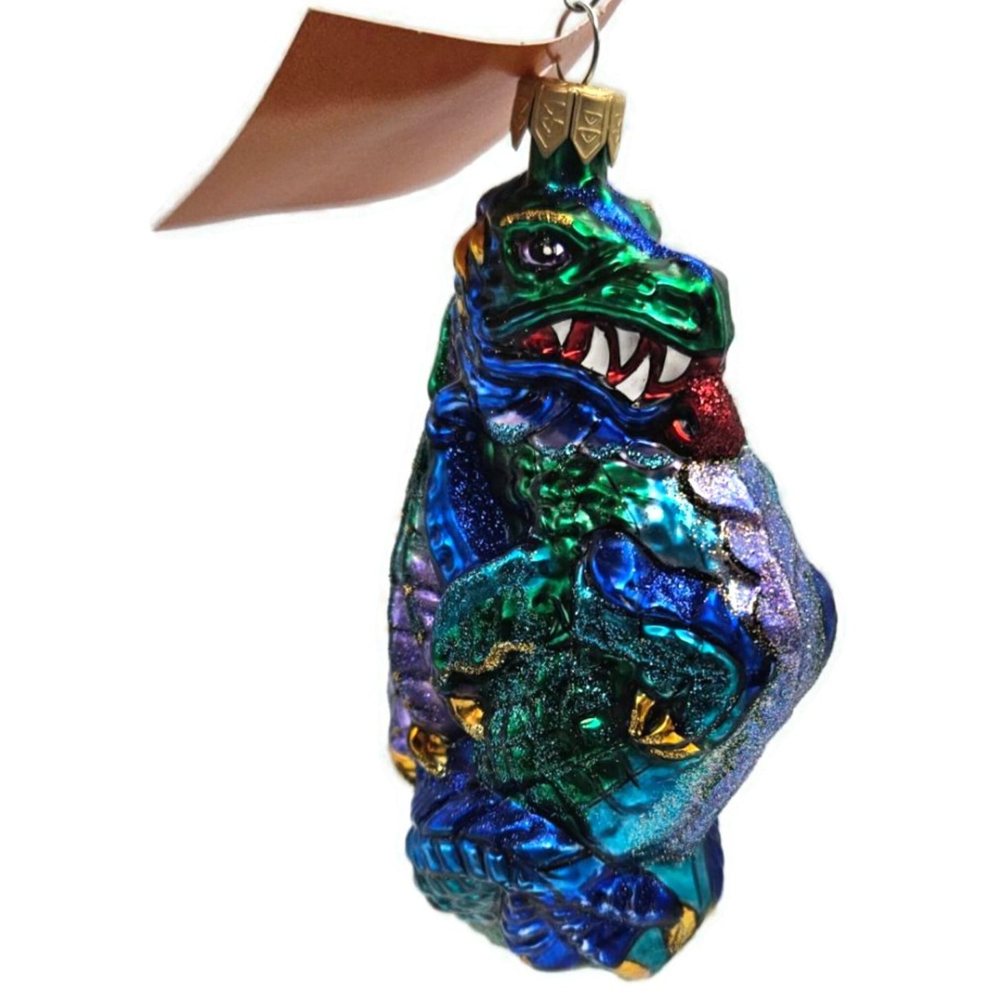 Asian Treasures Chimera Dragon Halloween Fantasy Christmas Tree Glass Ornament