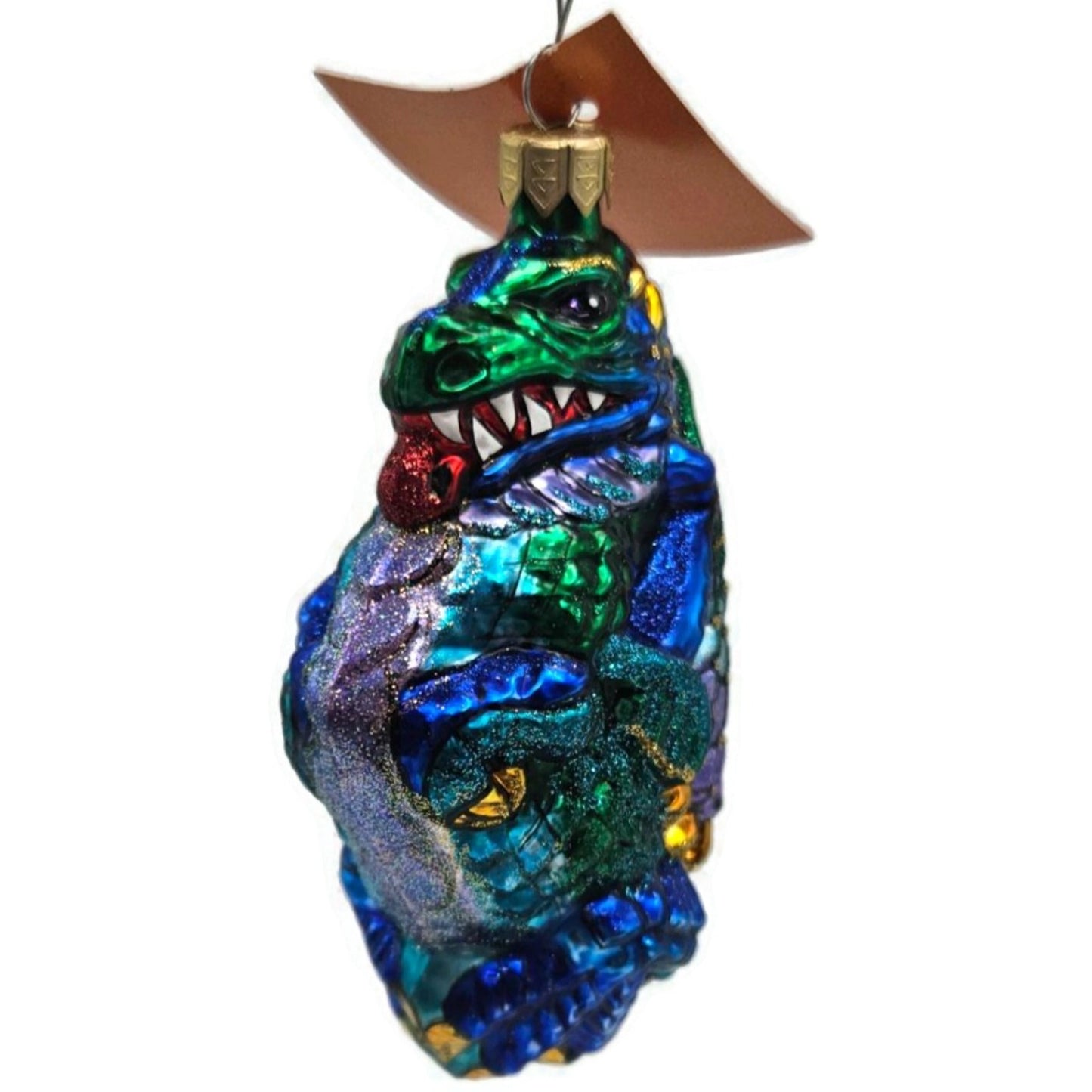Asian Treasures Chimera Dragon Halloween Fantasy Christmas Tree Glass Ornament