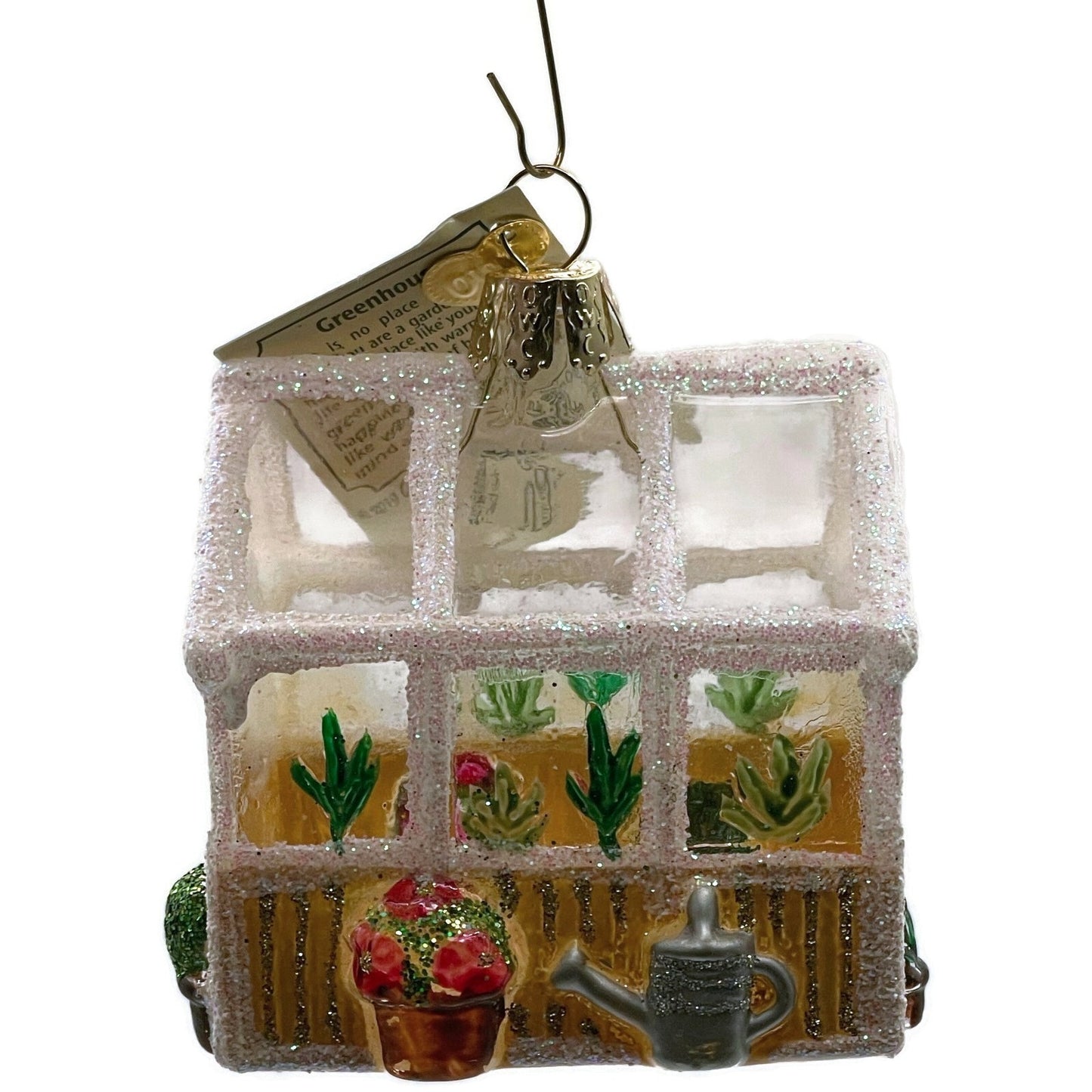 OWC Greenhouse Ornament Garden Spring Blown Glass Old World Christmas Tree Decor