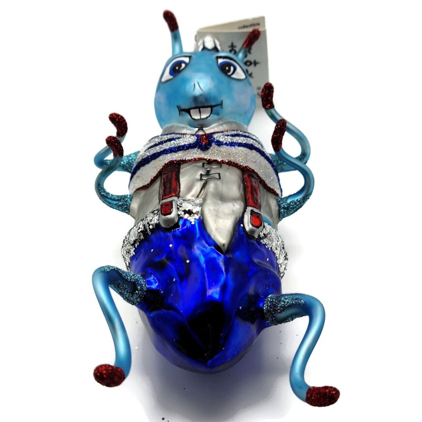 Slavic Treasures Whopper Hopper Blue Bug Halloween Tree Ornament 99-154-B-FB