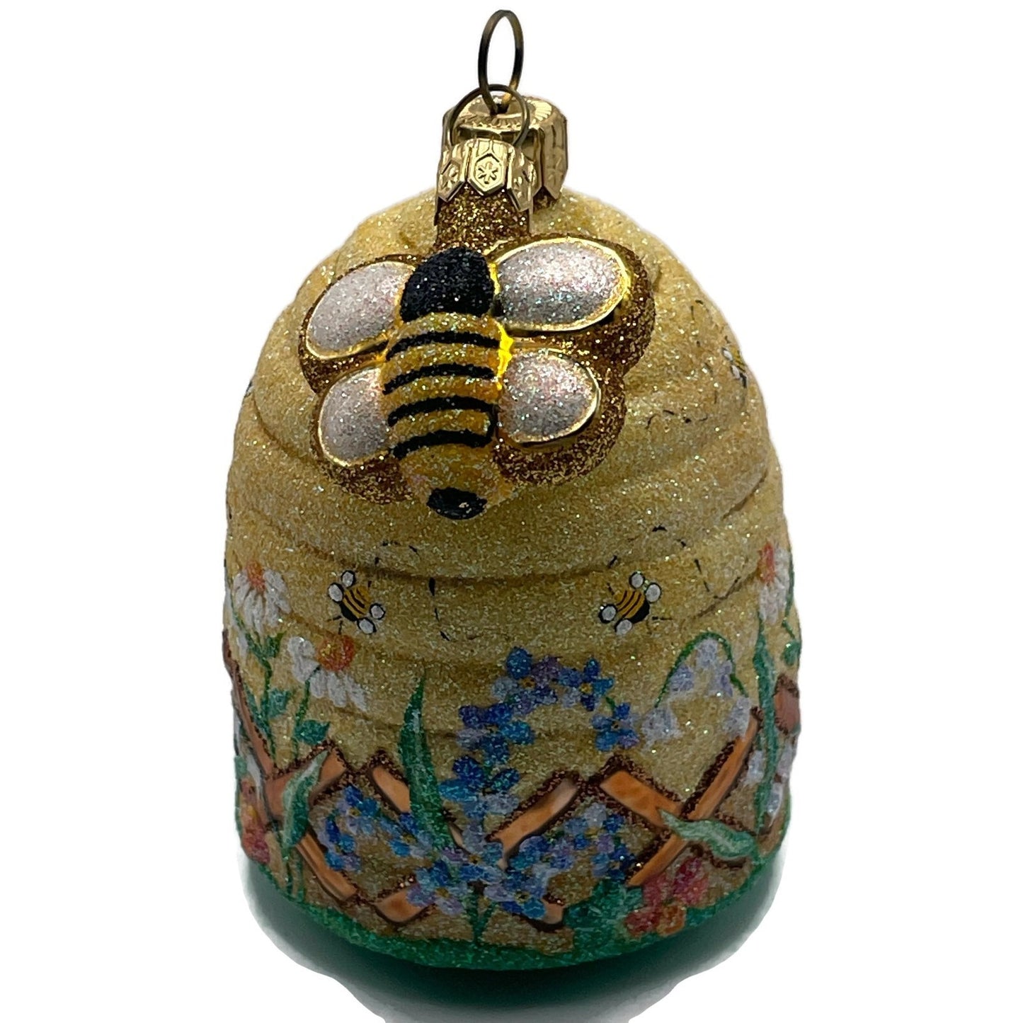 Patricia Breen Chelsea Beeskep Bees Flowers Spring Holiday Christmas Ornament