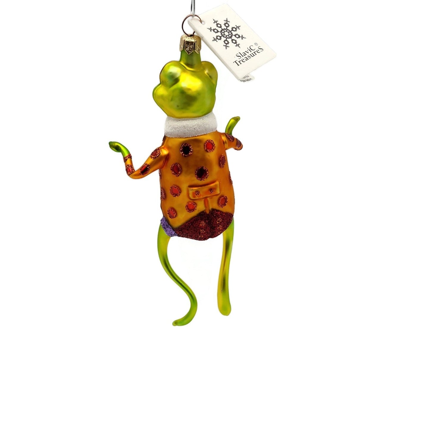 Slavic Treasures Mr Happy Hoppy Frog Halloween Tree Ornament 99-146-A-FB
