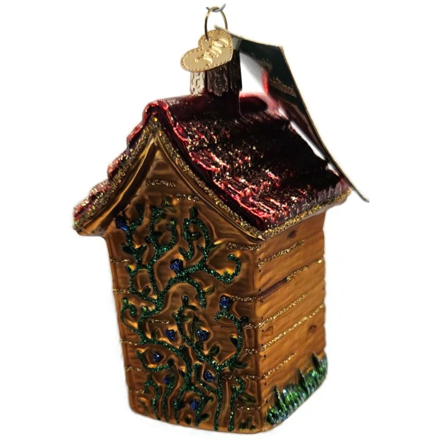 OWC Outhouse Ornament Camping Forest Old World Christmas Holiday Tree Decoration