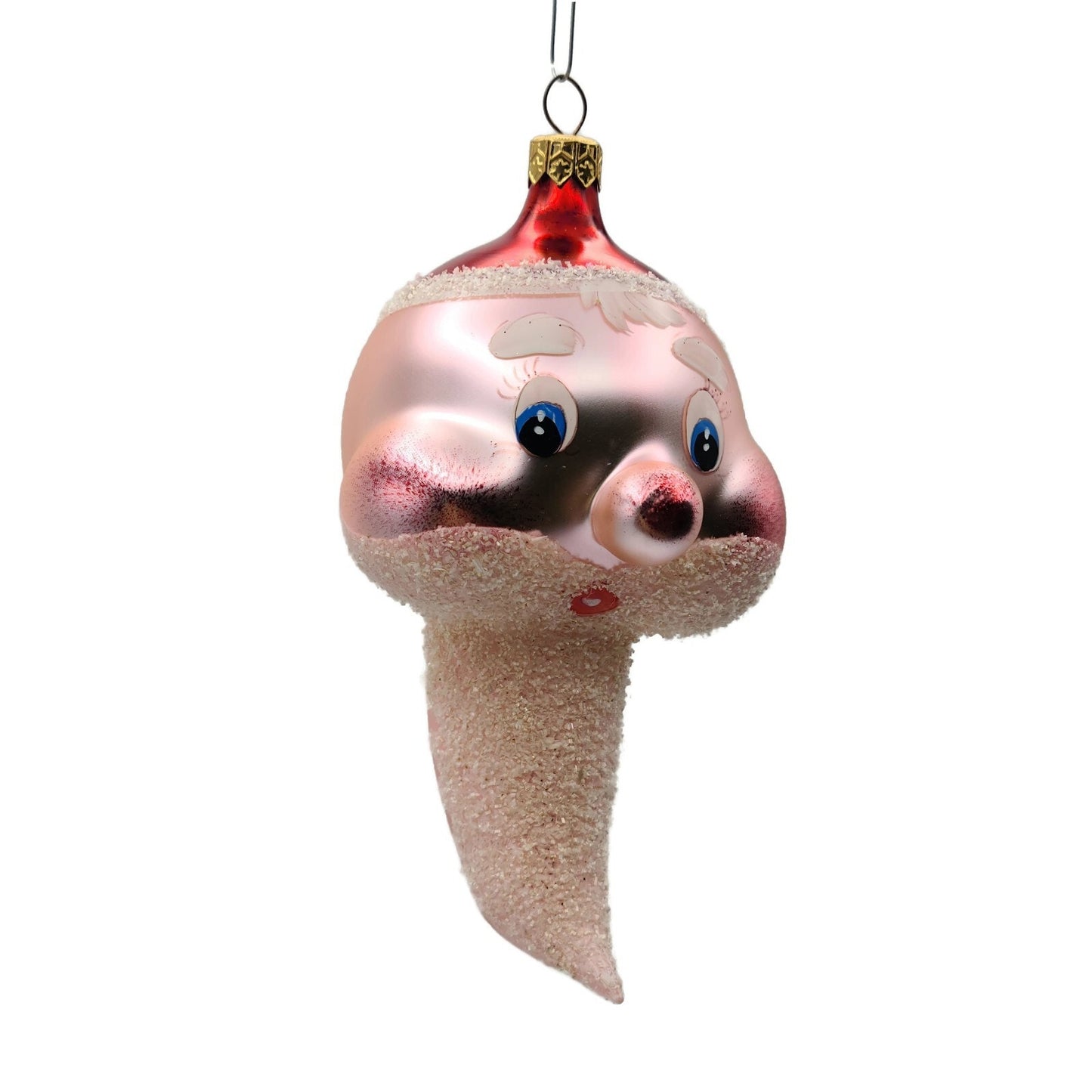 Christopher Radko Cheeky St. Nick Pink Italian Christmas Tree Ornament 95-274-0