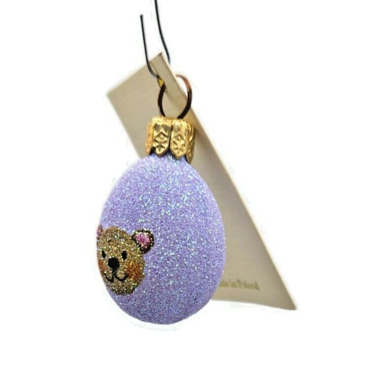 Patricia Breen Miniature Egg Surprise Teddy Bear Easter Christmas Ornament
