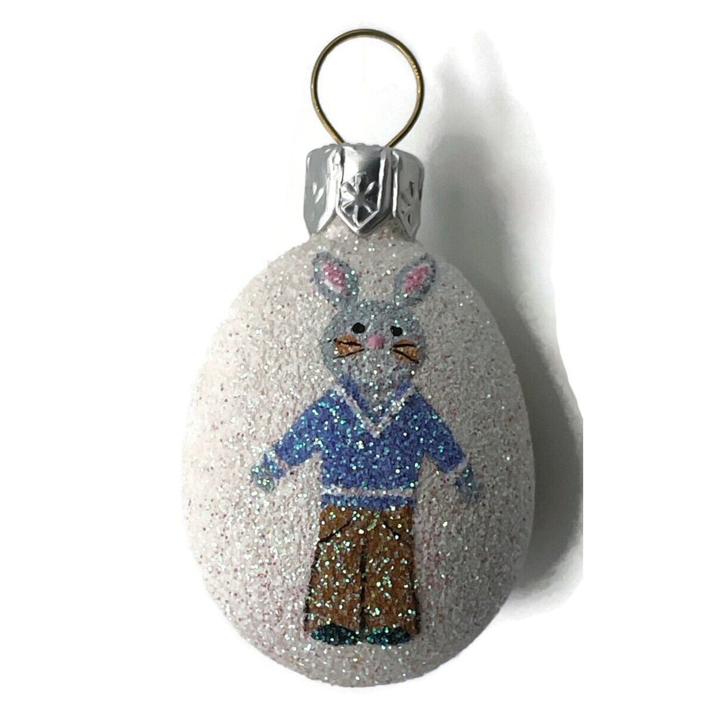 Patricia Breen Miniature Egg Bunny Boy Easter Holiday Christmas Tree Ornament