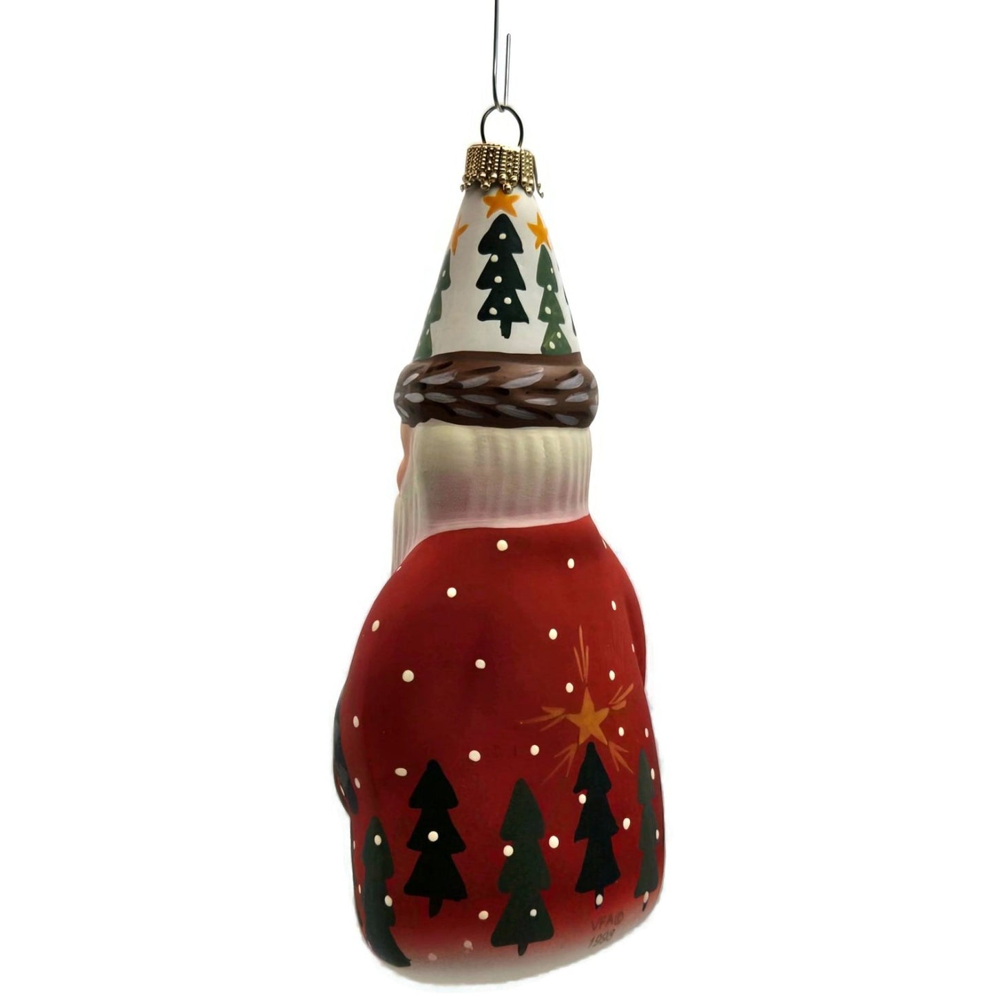 Vaillancourt Ornament Starlight Santa Claus 1997 Snow Christmas Tree Decor