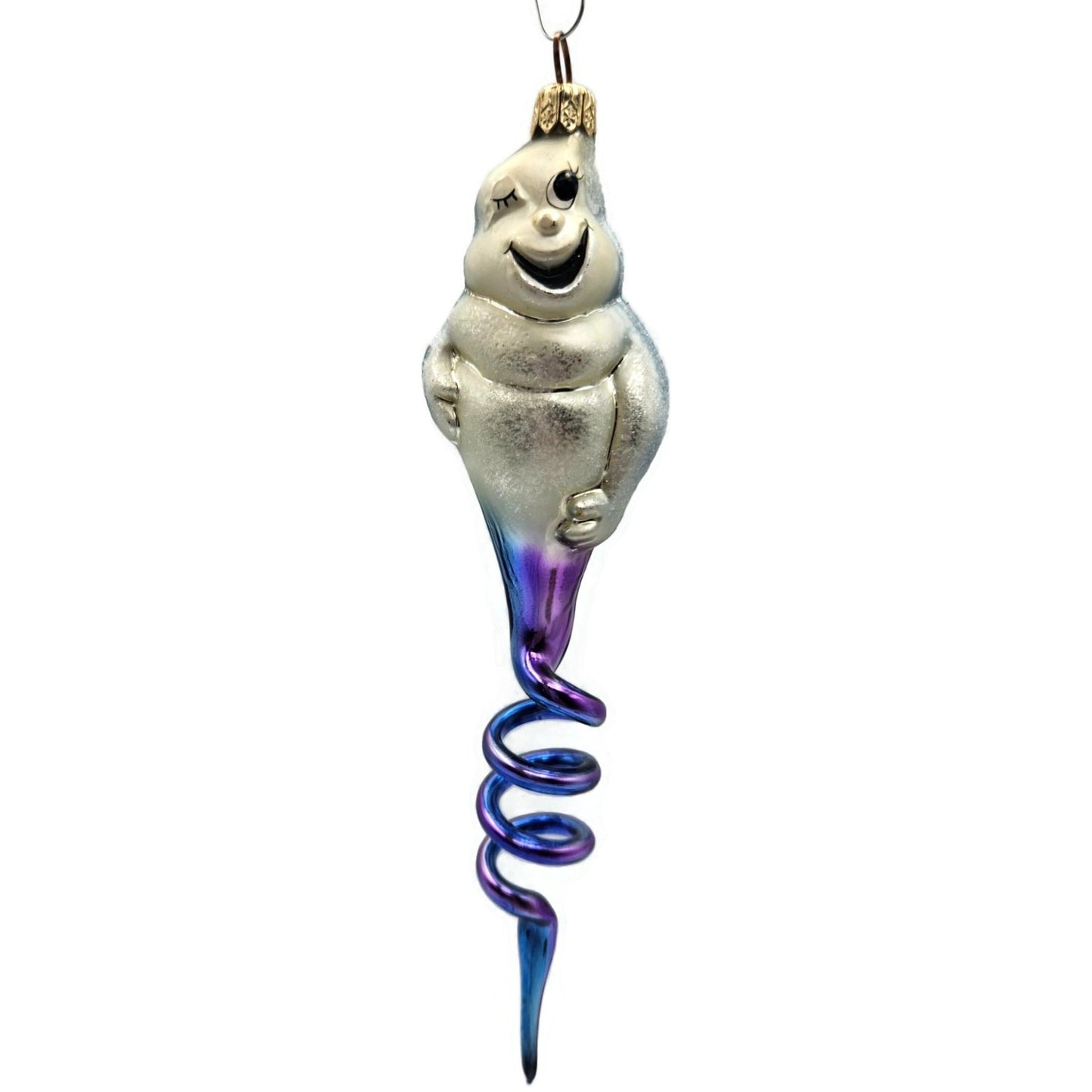 Christopher Radko Ghost Spirit Swirl Halloween Christmas Tree Ornament 99-070-0