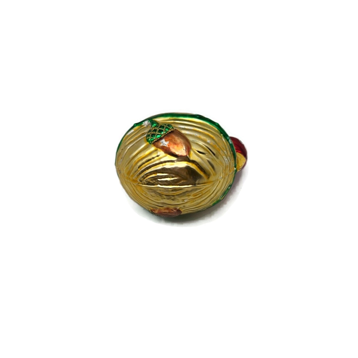 Patricia Breen Nesting Instinct Red Bird Acorns Christmas Holiday Tree Ornament