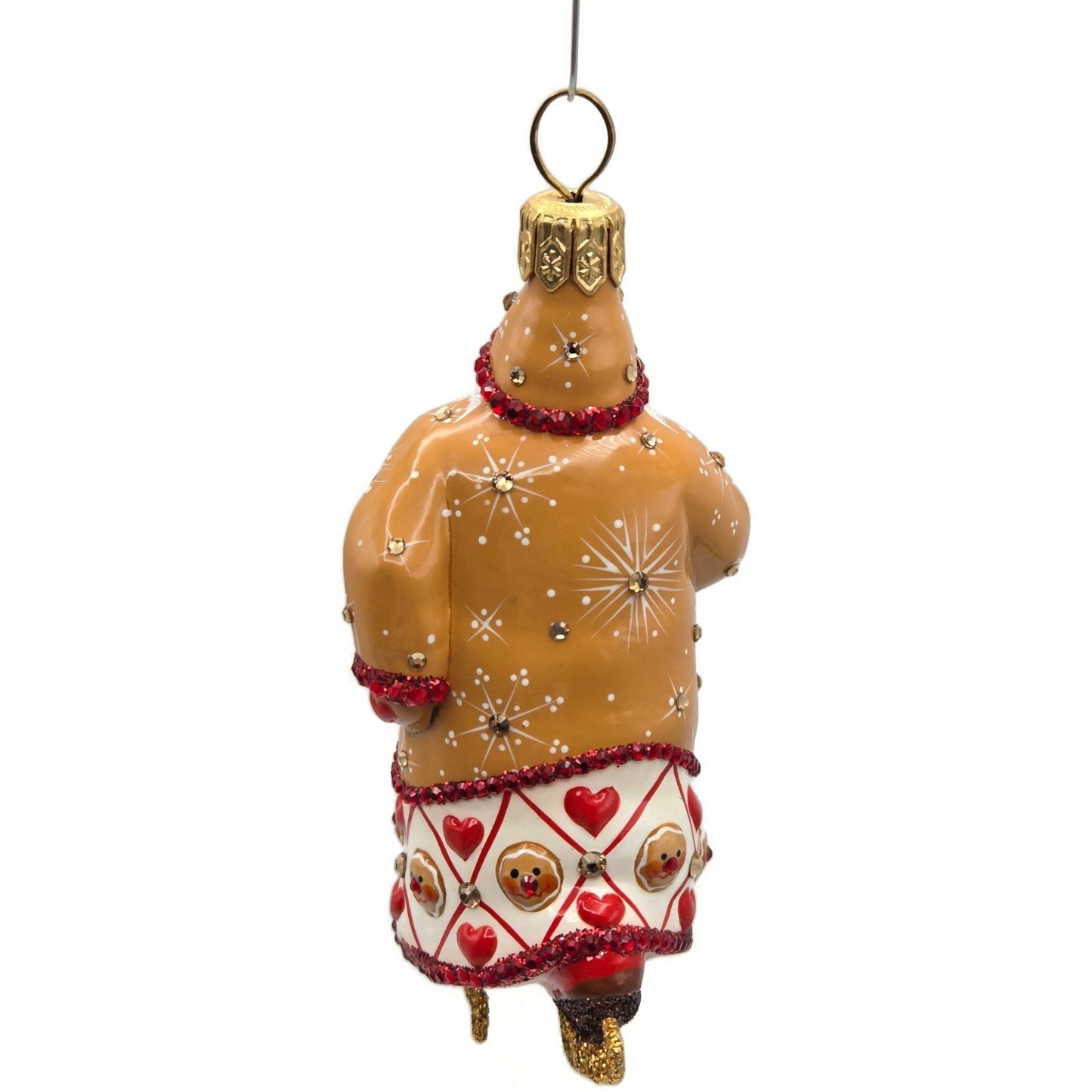 Patricia Breen Anniversary at the Zoo Santa Claus Gingerbread Christmas Ornament