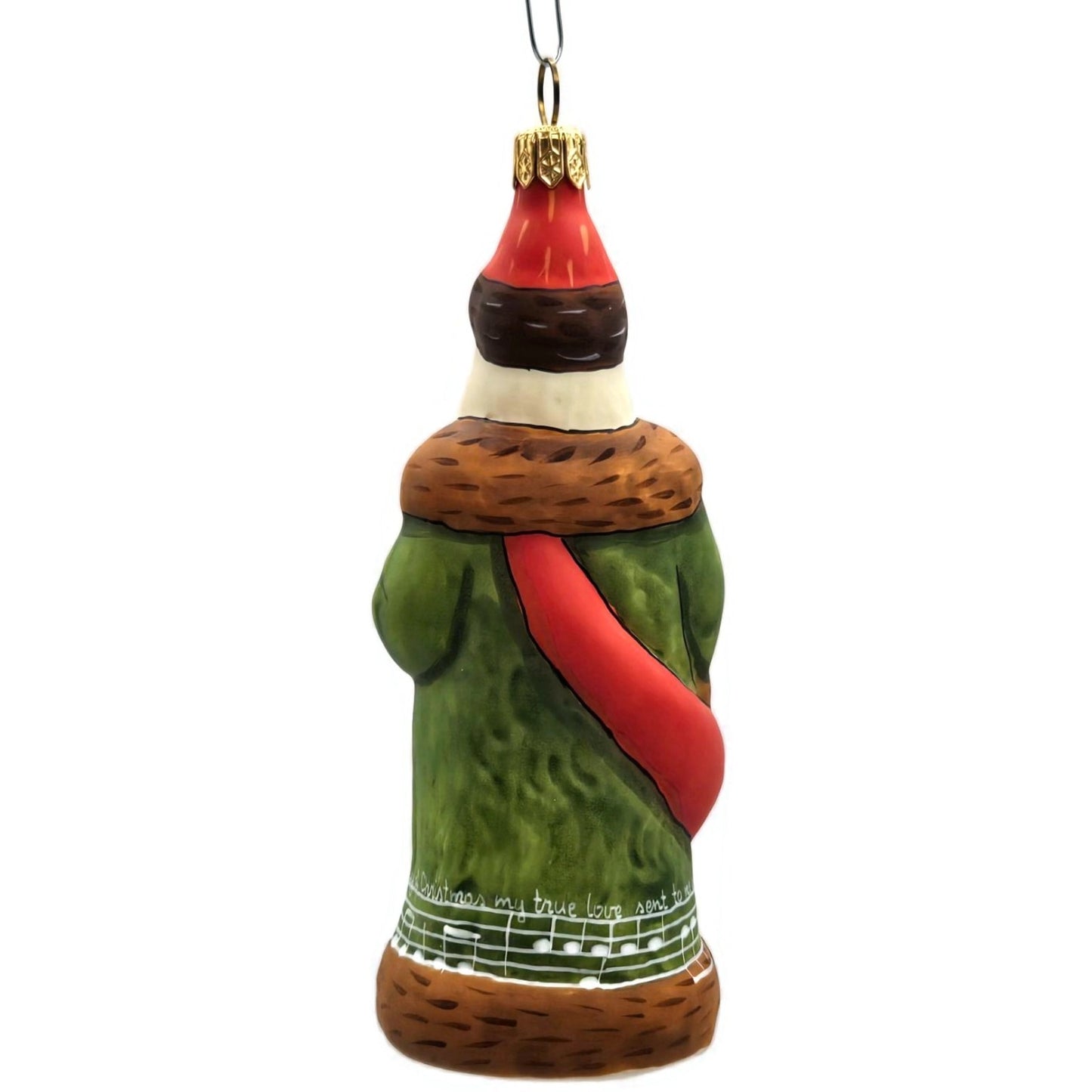 Vaillancourt Twelve Days of Christmas Santa Claus Folk Art Christmas Ornament