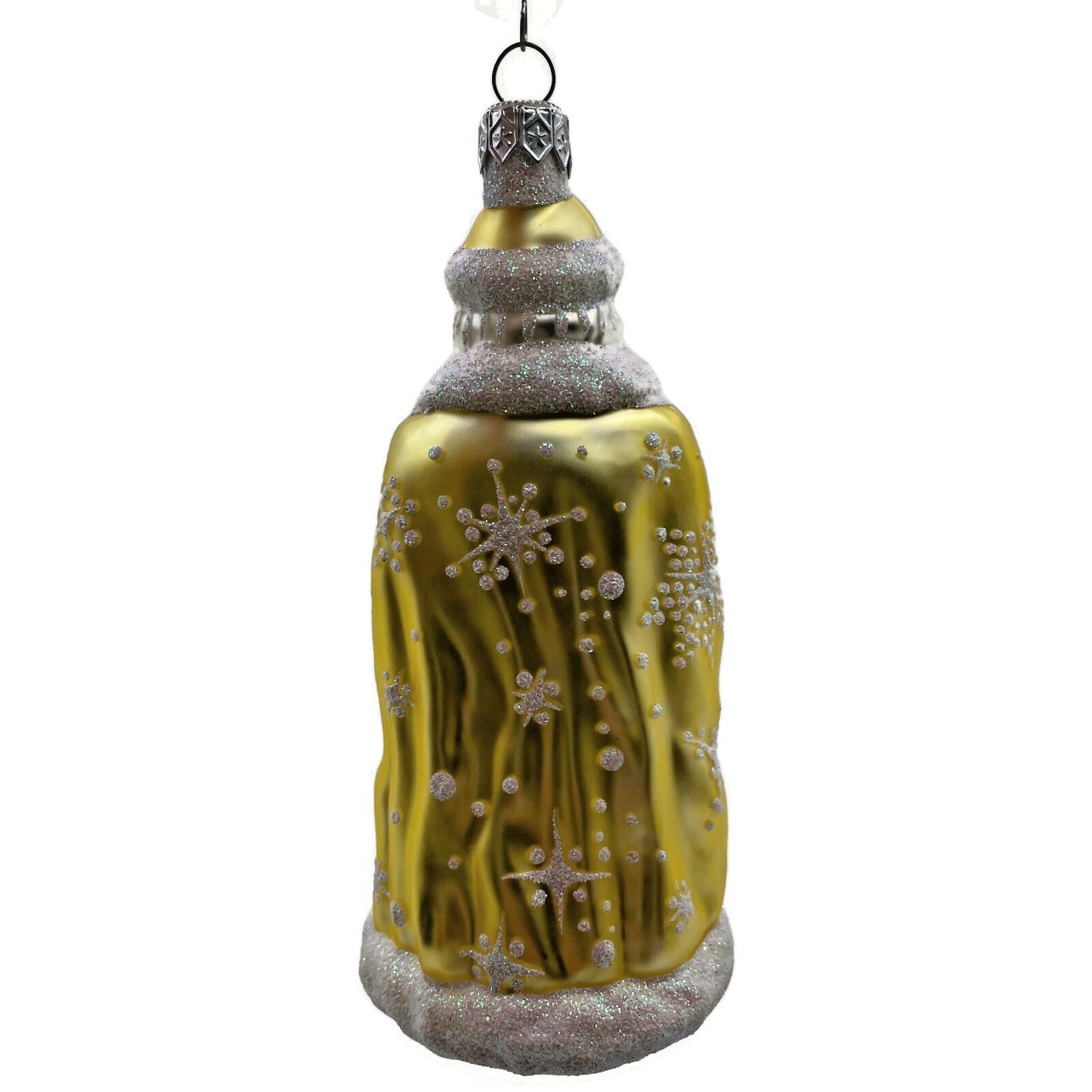 Patricia Breen Santa of the North Citrine Snowflakes Christmas Tree Ornament