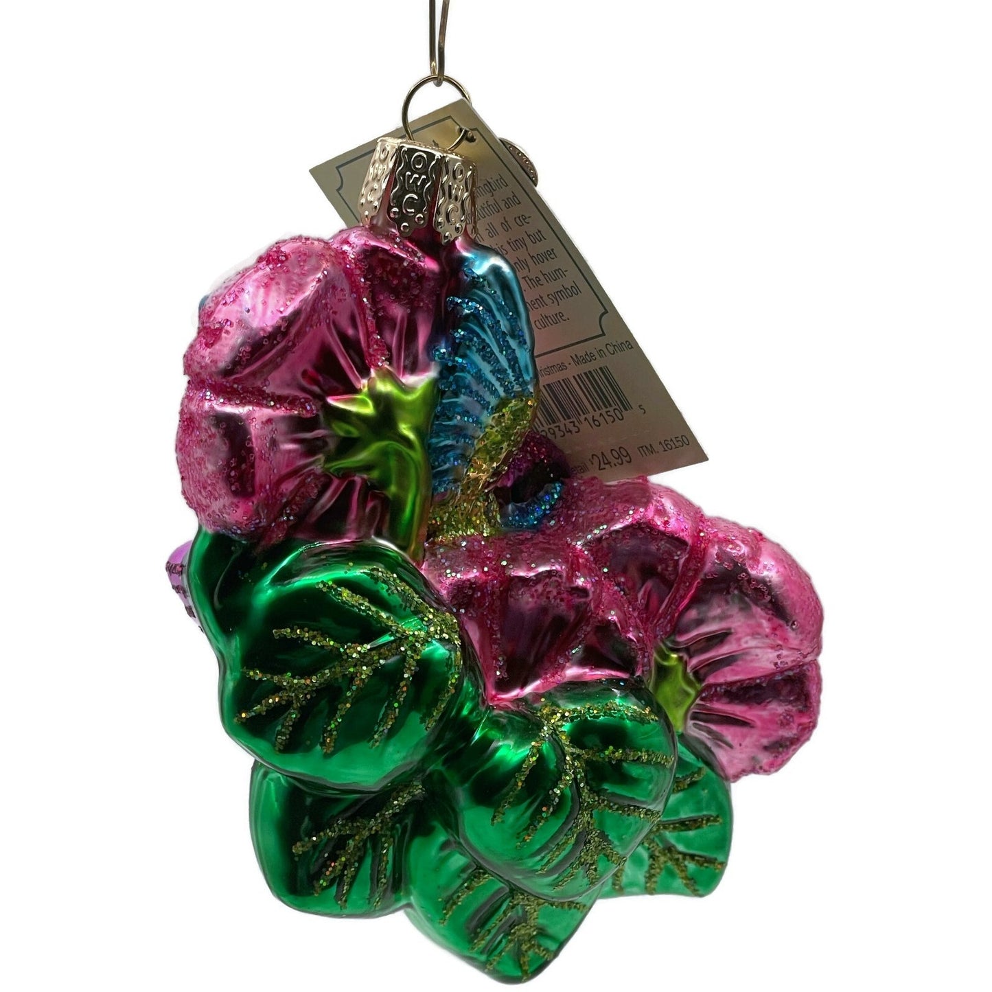 Magnificent Hummingbird Ornament Floral Christmas Tree OWC Old World Christmas