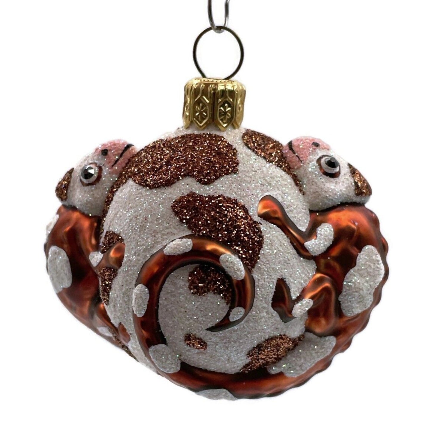 Patricia Breen For James Twice Brown Cow Chameleon Lizard Christmas Ornament